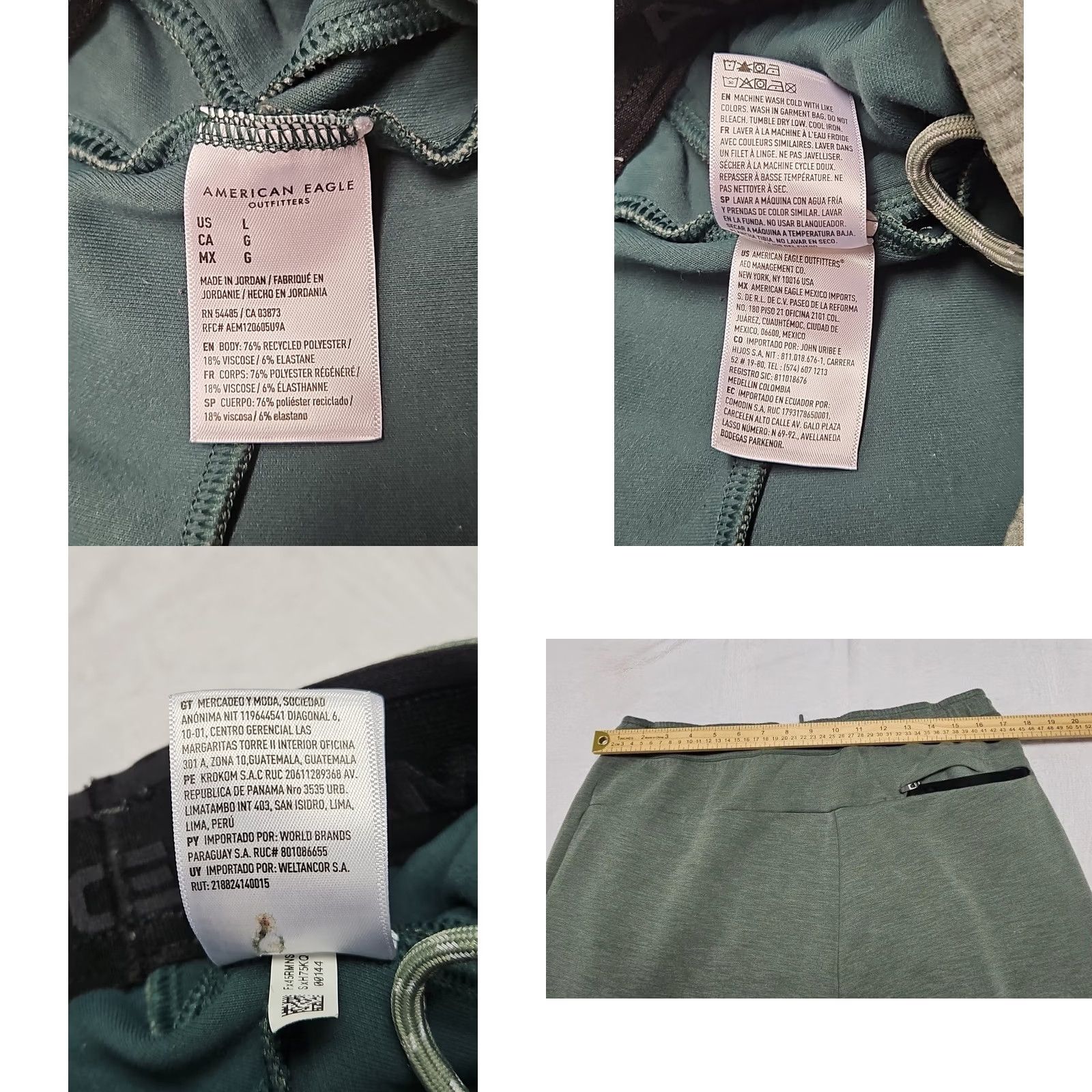 Nike Nike Jogger Pants Mens L Green Drawstring Tapered Activewear Short Description: None Size US 33 - 8 Thumbnail