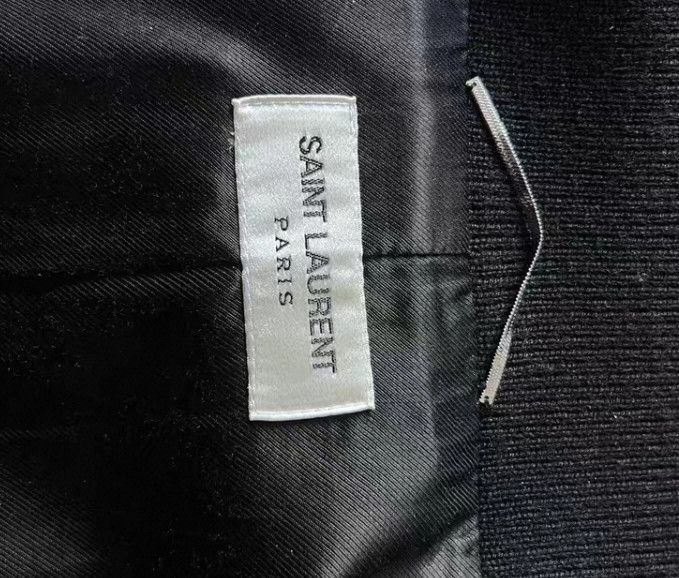 Saint Laurent Paris Saint Laurent Teddy Wool Leather Varsity Jacket- Size US L / EU 52-54 / 3 - 6 Thumbnail