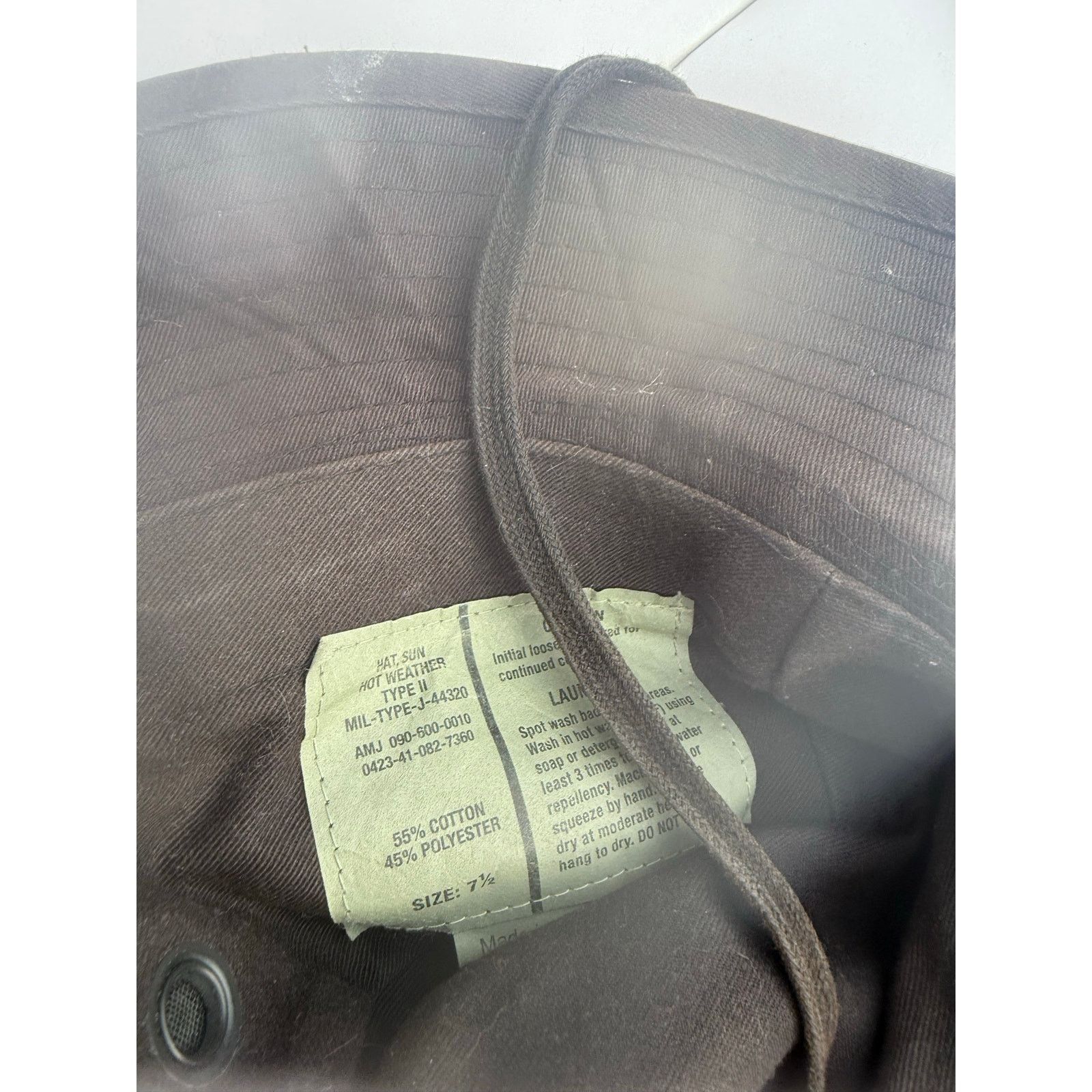 Other Brown Hat with Strap Size 7 1/2 Size ONE SIZE - 3 Thumbnail