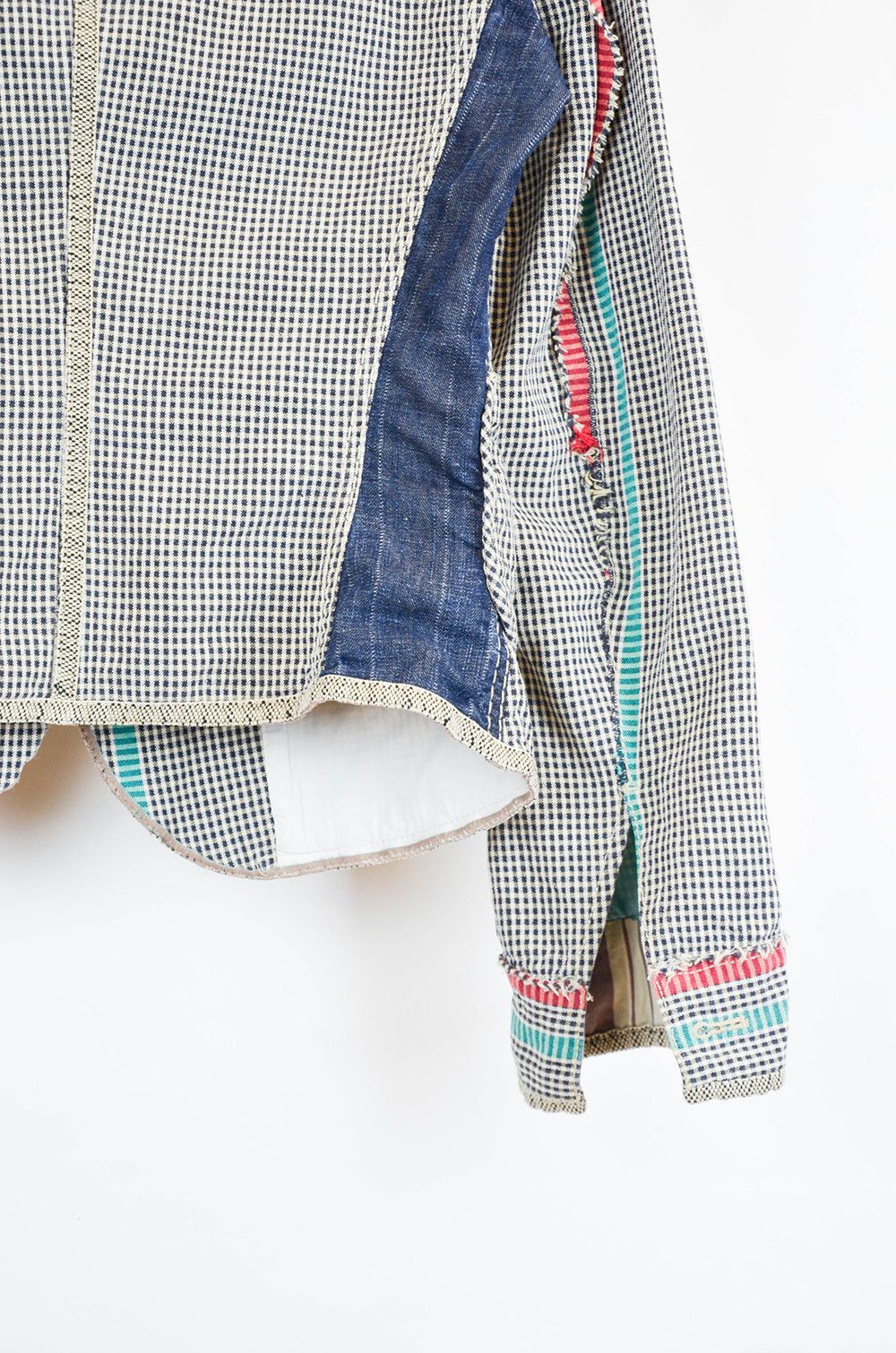 Marithe + Francois Girbaud Marithe Francois Girbaud Patchwork Linen Blazer – Size 38 Size XS / US 0-2 / IT 36-38 - 9 Thumbnail