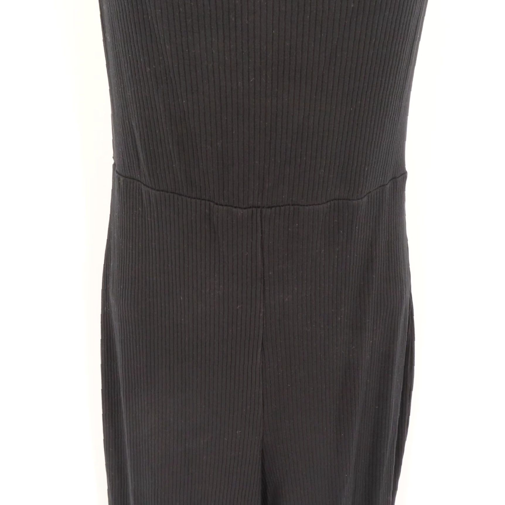 Reformation Reformation Jumpsuit One-Piece Women Ribbed Square Neck Medium Black Size 32" / US 10 / IT 46 - 3 Thumbnail