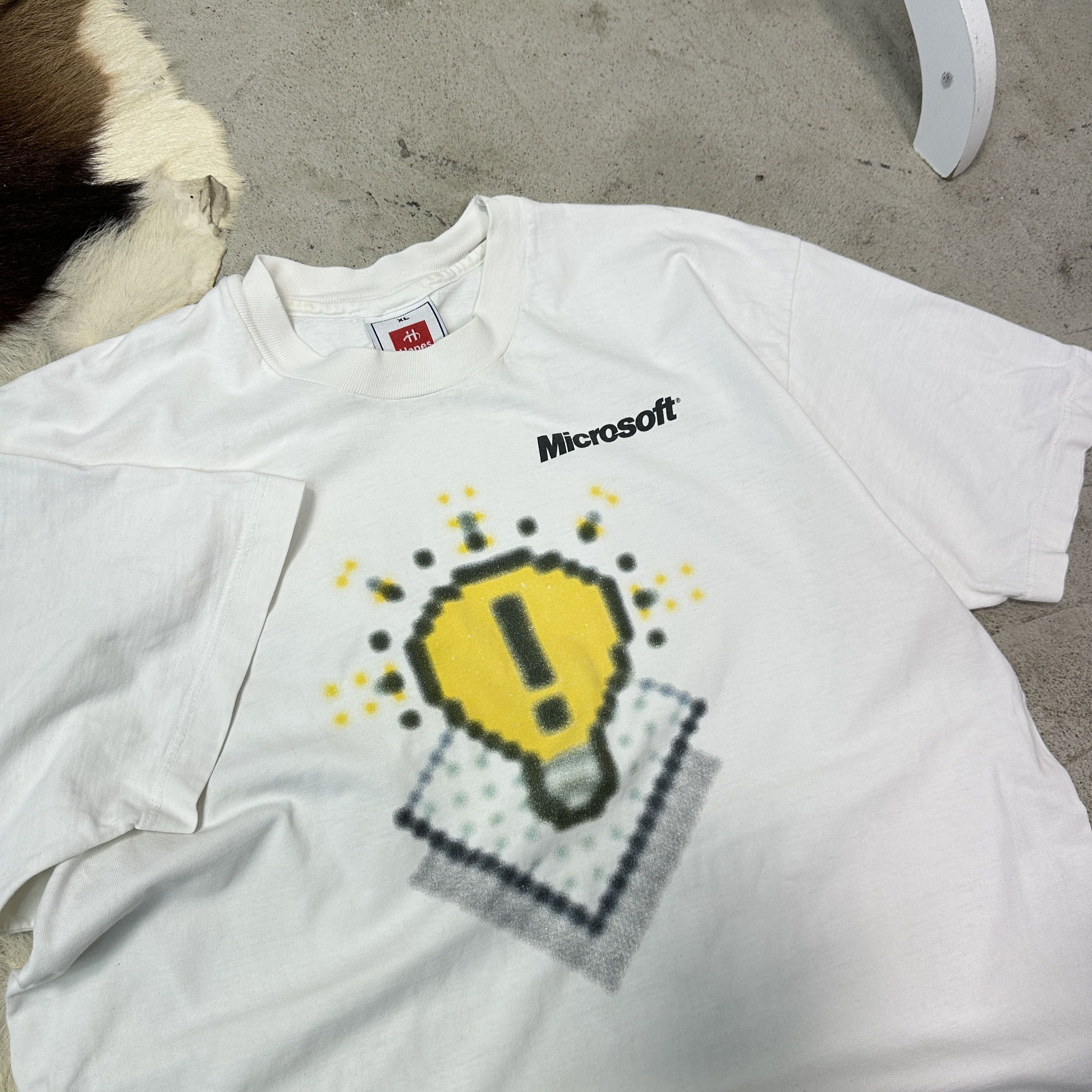 Microsoft Vintage Sporty Streetwear Old School Microsoft T-shirt 90s Size US XL / EU 56 / 4 - 5 Thumbnail