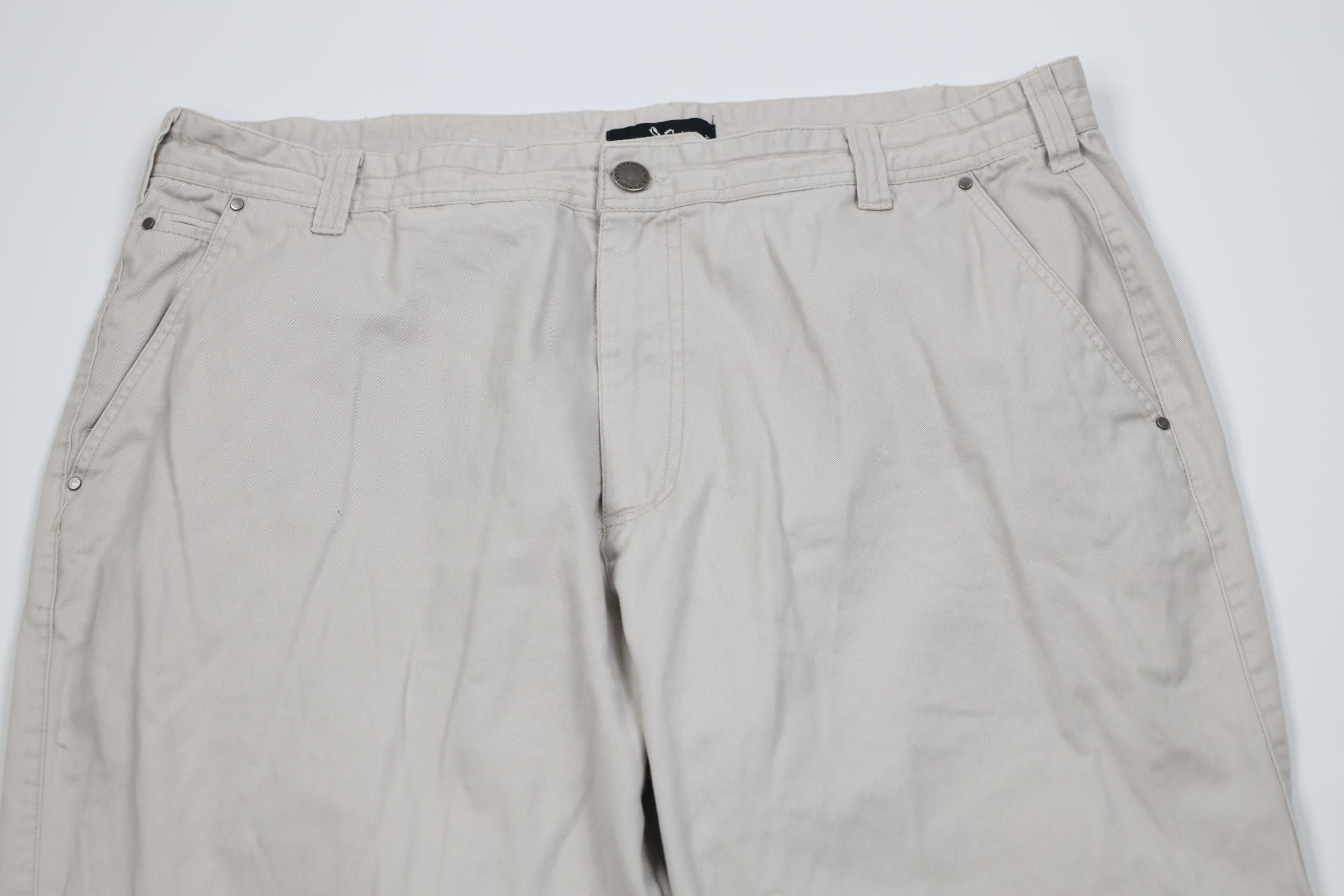 Marc Ecko Vintage 90s Y2K Marc Ecko Baggy Wide Leg Pants Stone Cotton Size US 40 / EU 56 - 2 Thumbnail