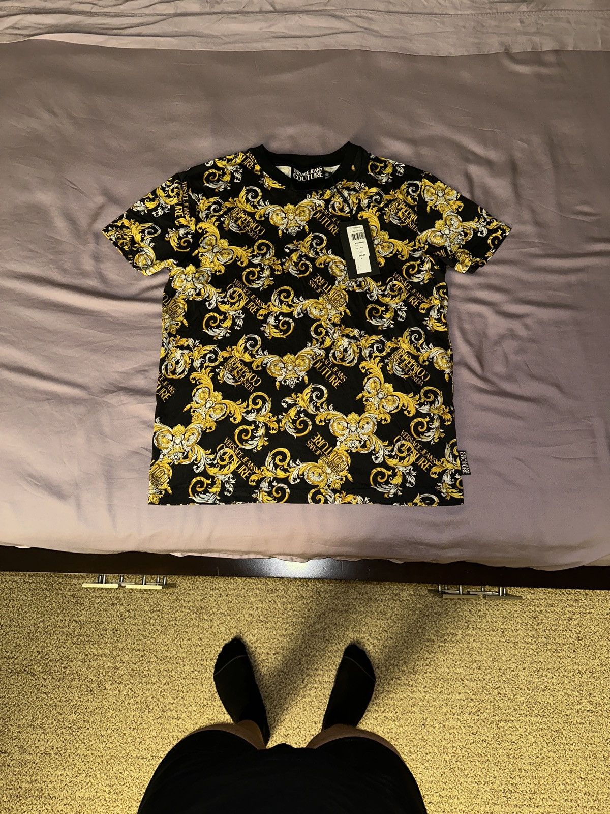 Versace Jeans Couture Versace Jeans Couture Nero T-shirt Size US L / EU 52-54 / 3 - 1 Thumbnail