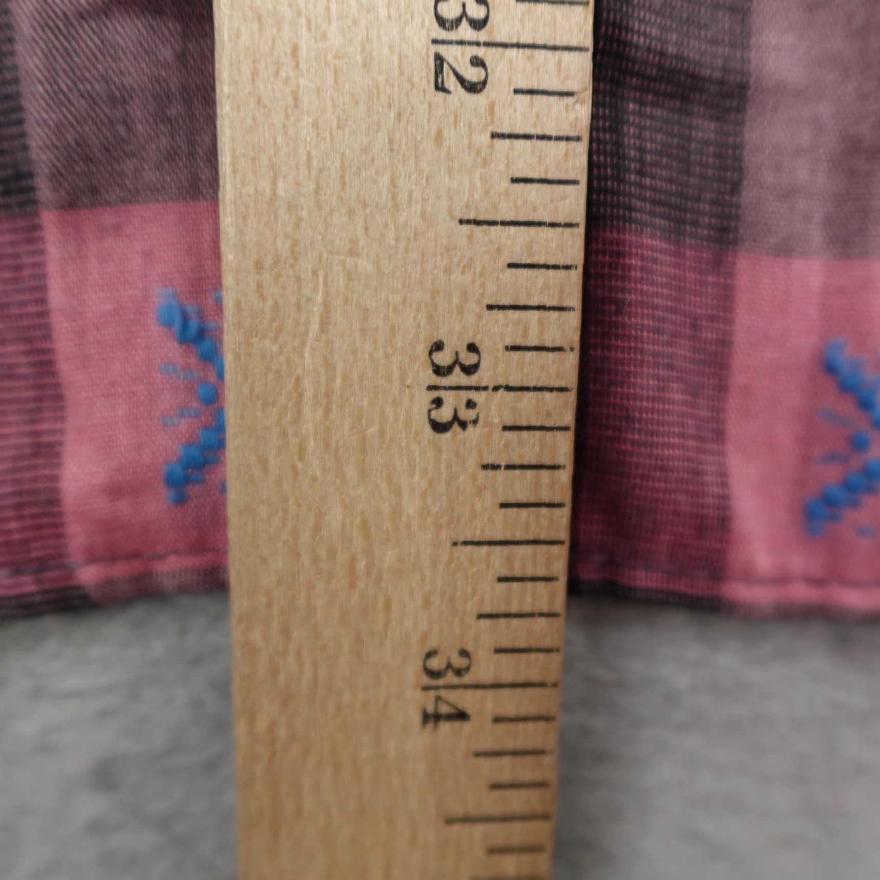 Vintage VINTAGE Ruddock Shirt Mens Large Pink Gray Plaid Western Pearl Snap Embroidered Size US L / EU 52-54 / 3 - 7 Thumbnail