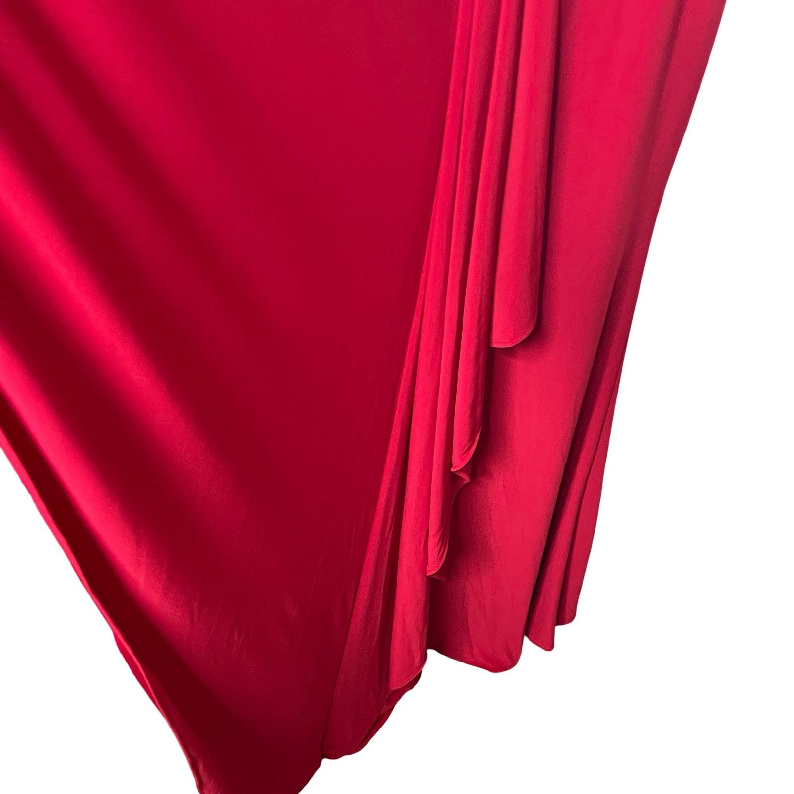 Other NWT Ieena Mac Duggal Sleeveless V Neck Jersey Gown in Red 4 Size S / US 4 / IT 40 - 9 Thumbnail
