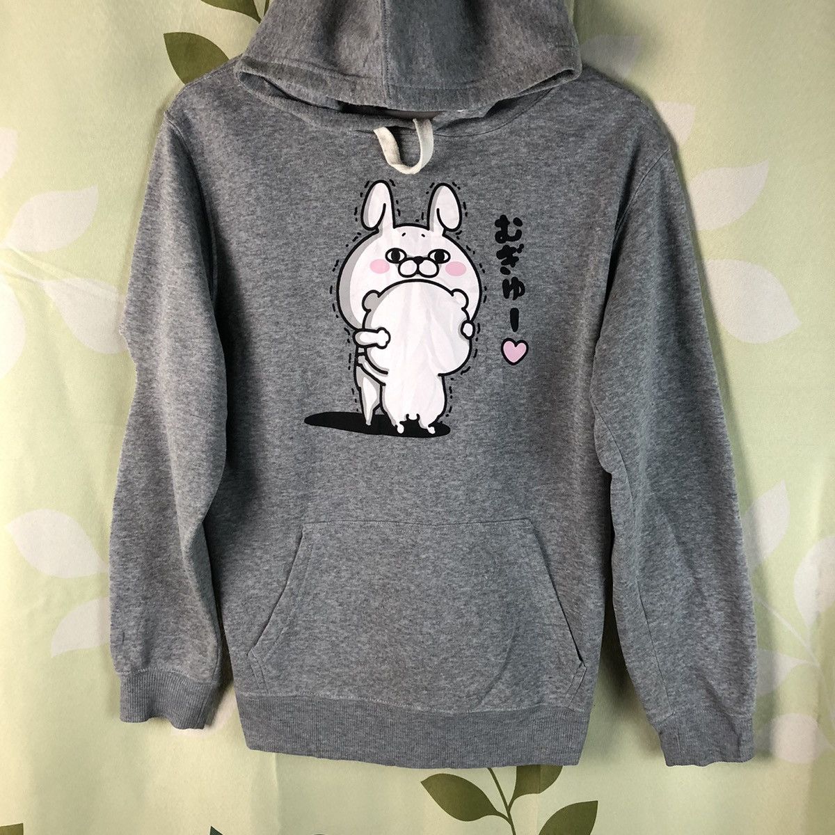 Anime × Japanese Brand Yosistamp anima distress ripped Grey Hoodie #7439 Size US M / EU 48-50 / 2 - 3 Thumbnail