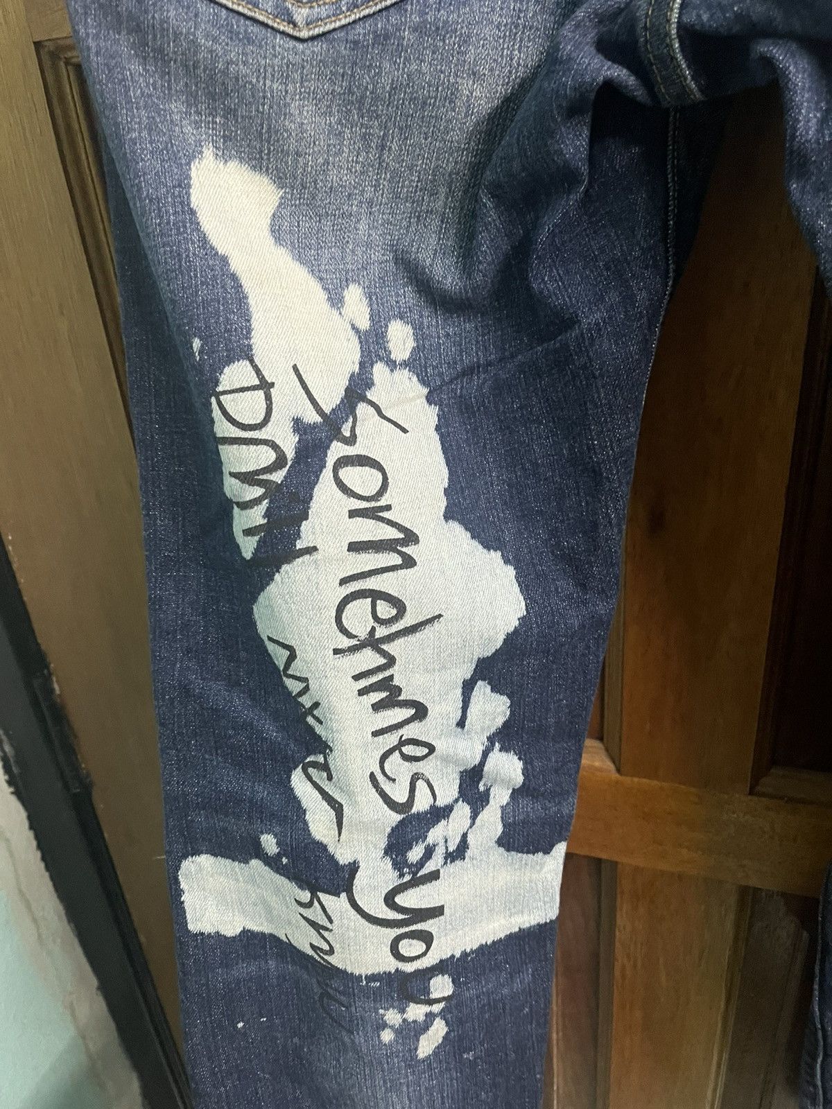 Dsquared2 DSQUARED2 Graffiti Skiny Slim Fit Denim Jeans Size US 34 / EU 50 - 11 Thumbnail