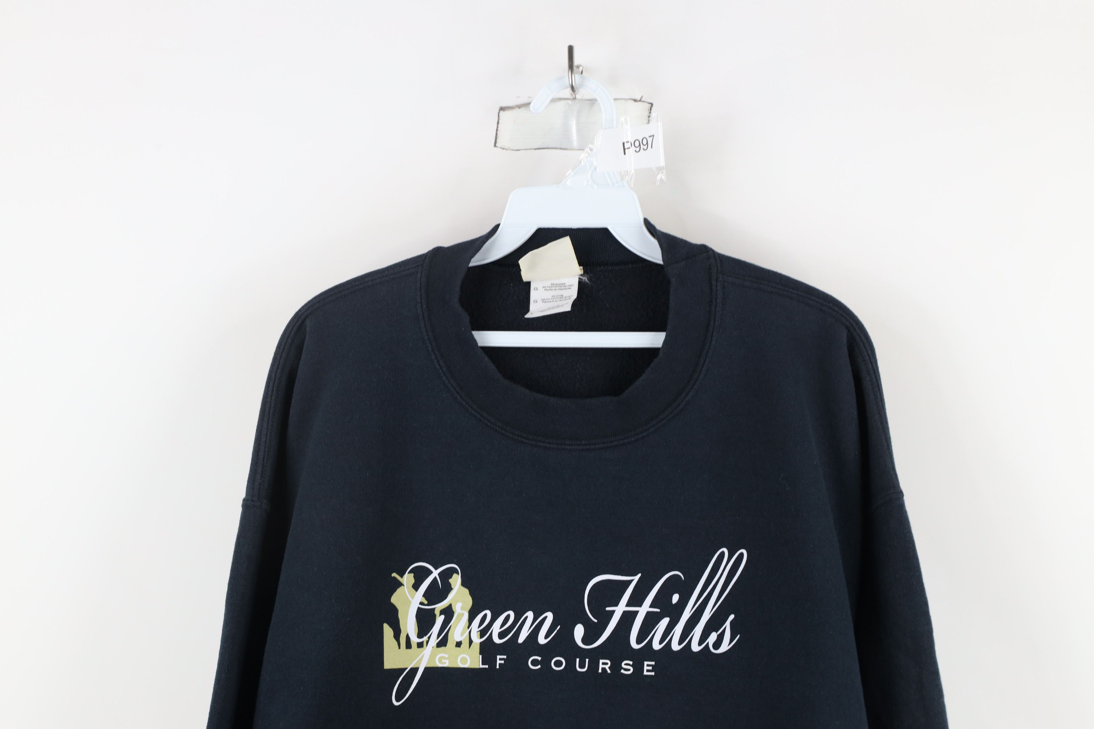 Vintage Vintage 90s Spell Out Green Hills Golf Course Sweatshirt Size US L / EU 52-54 / 3 - 2 Thumbnail