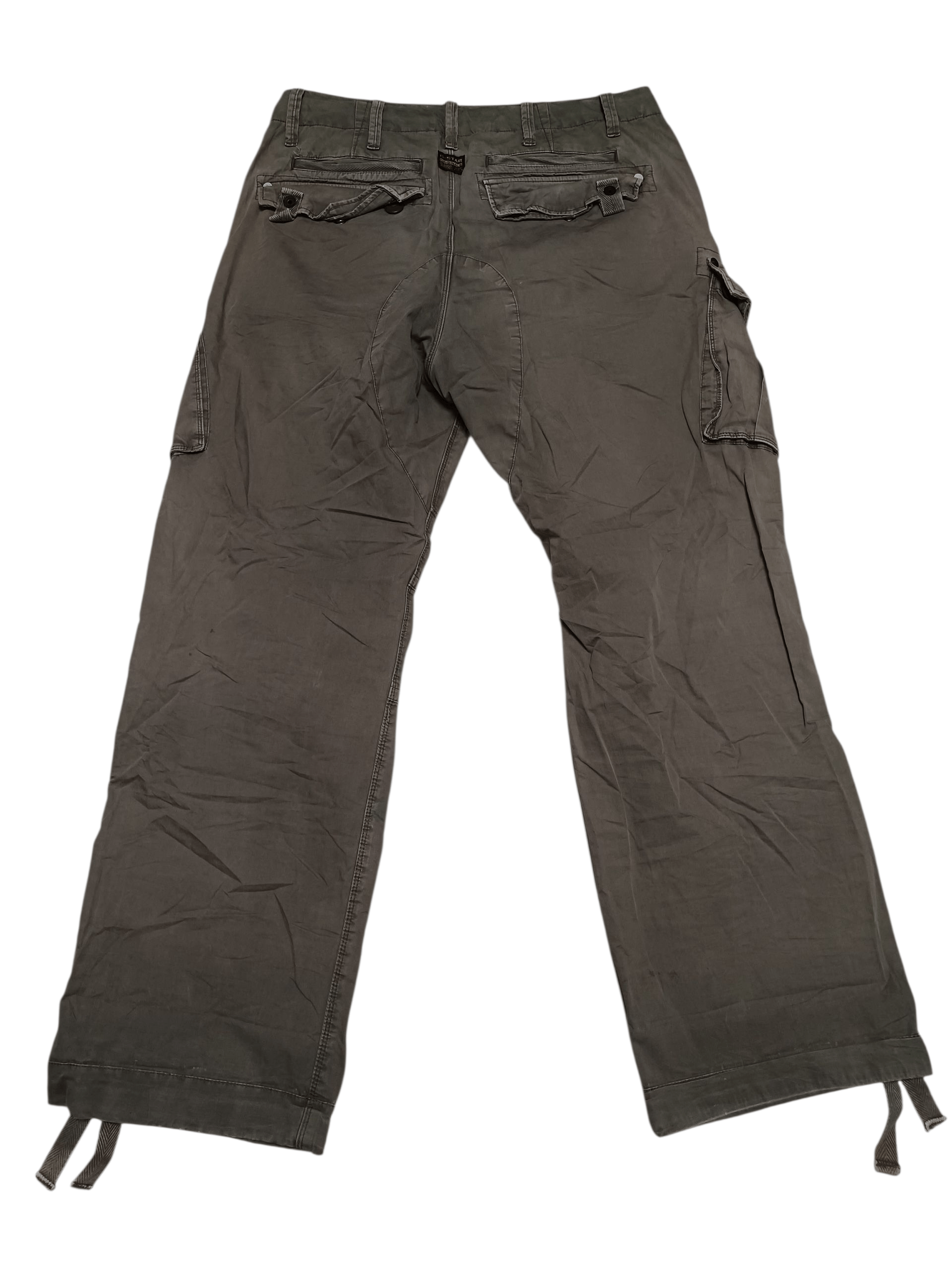 G-Star G STAR RAW 3301 CARGO MULTIPOCKET MILITARY DIRTY FADED PANTS Size US 34 / EU 50 - 4 Thumbnail