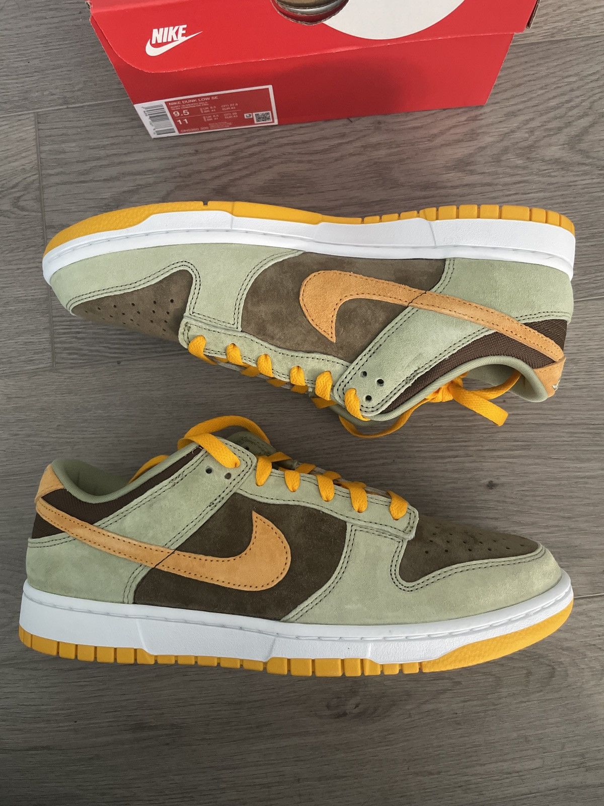 Nike Nike dunk low Disty Olive Size US 9.5 / EU 42-43 - 4 Thumbnail