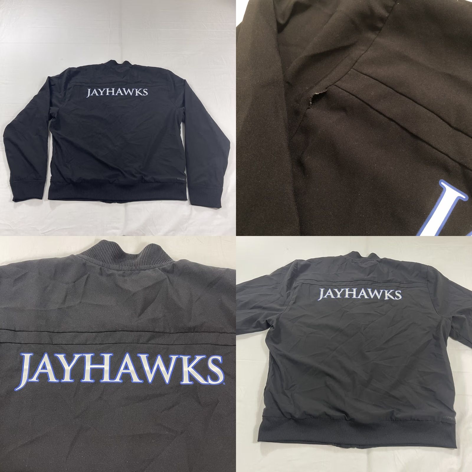 Adidas Adidas FK4034 Track Jacket Black M Men Stadium Bomber University KU Jayhawks FK4034 Size US M / EU 48-50 / 2 - 11 Thumbnail