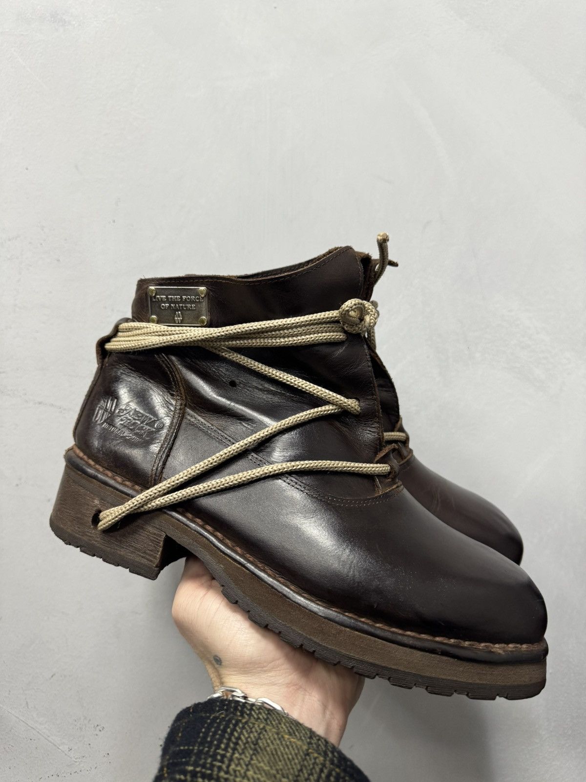 Rare VTG New Rock Platform boots bikkembergs style lace up