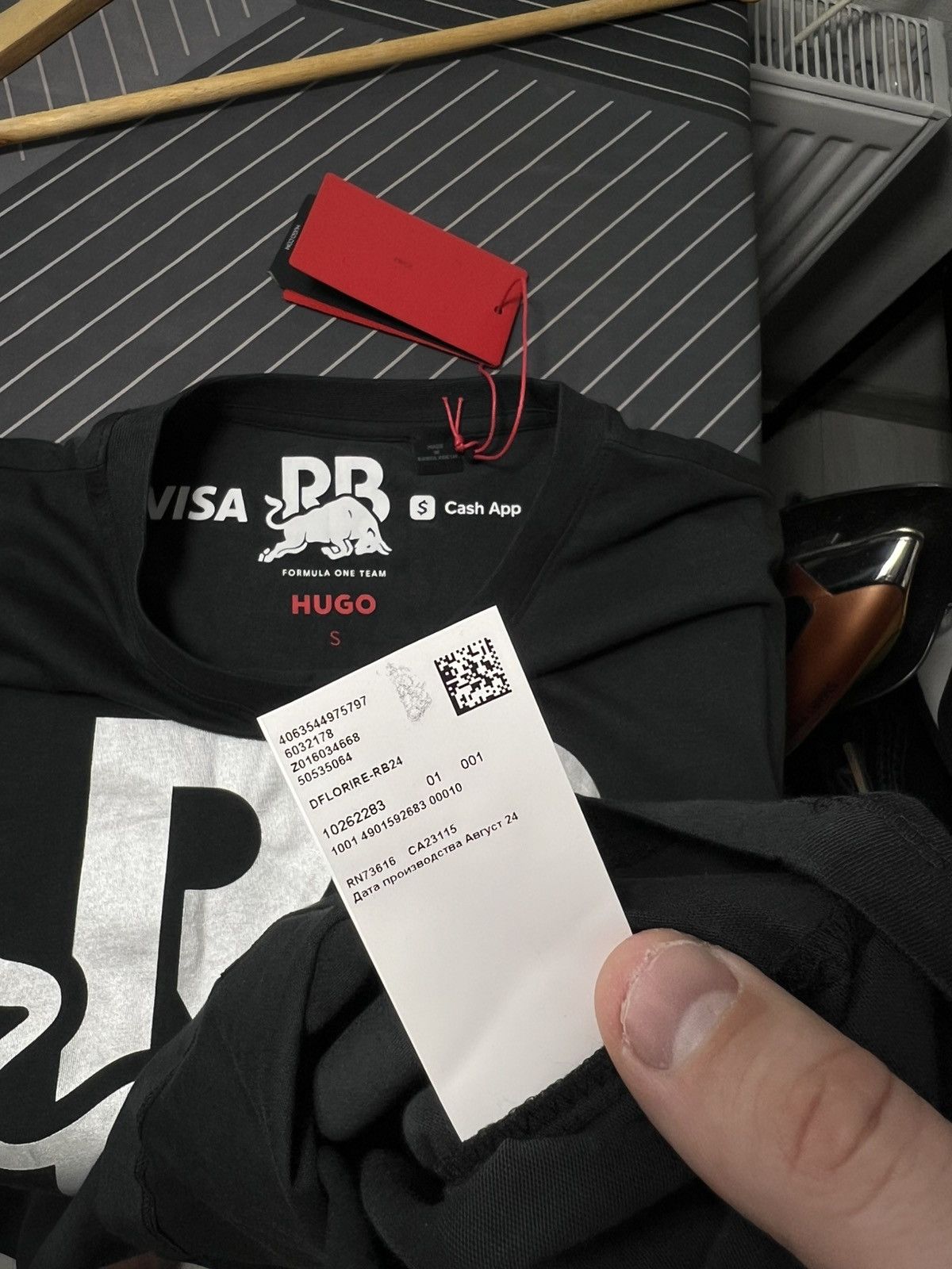 Hugo HUGO Red Bull Racing F1 T-Shirt Visa Cash App Black Y2K Size US S / EU 44-46 / 1 - 13 Thumbnail