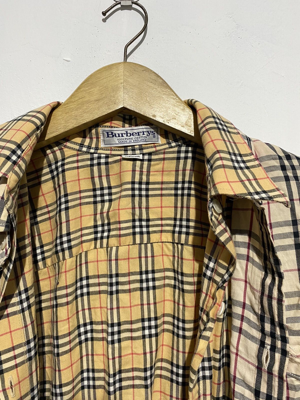 Burberry × Vintage 1 of 1 Vintage Burberry Nova Checker hybrid button ups Size US M / EU 48-50 / 2 - 3 Thumbnail