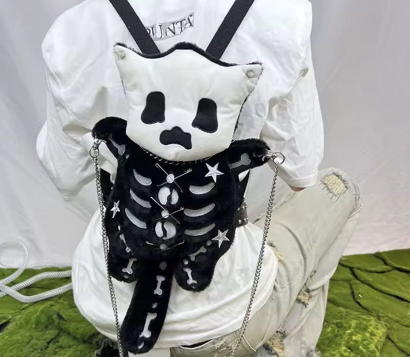 Other Cartoon Gothic Punk Capacity Doll Fluffy Shoulder Backpack Size ONE SIZE - 1 Thumbnail