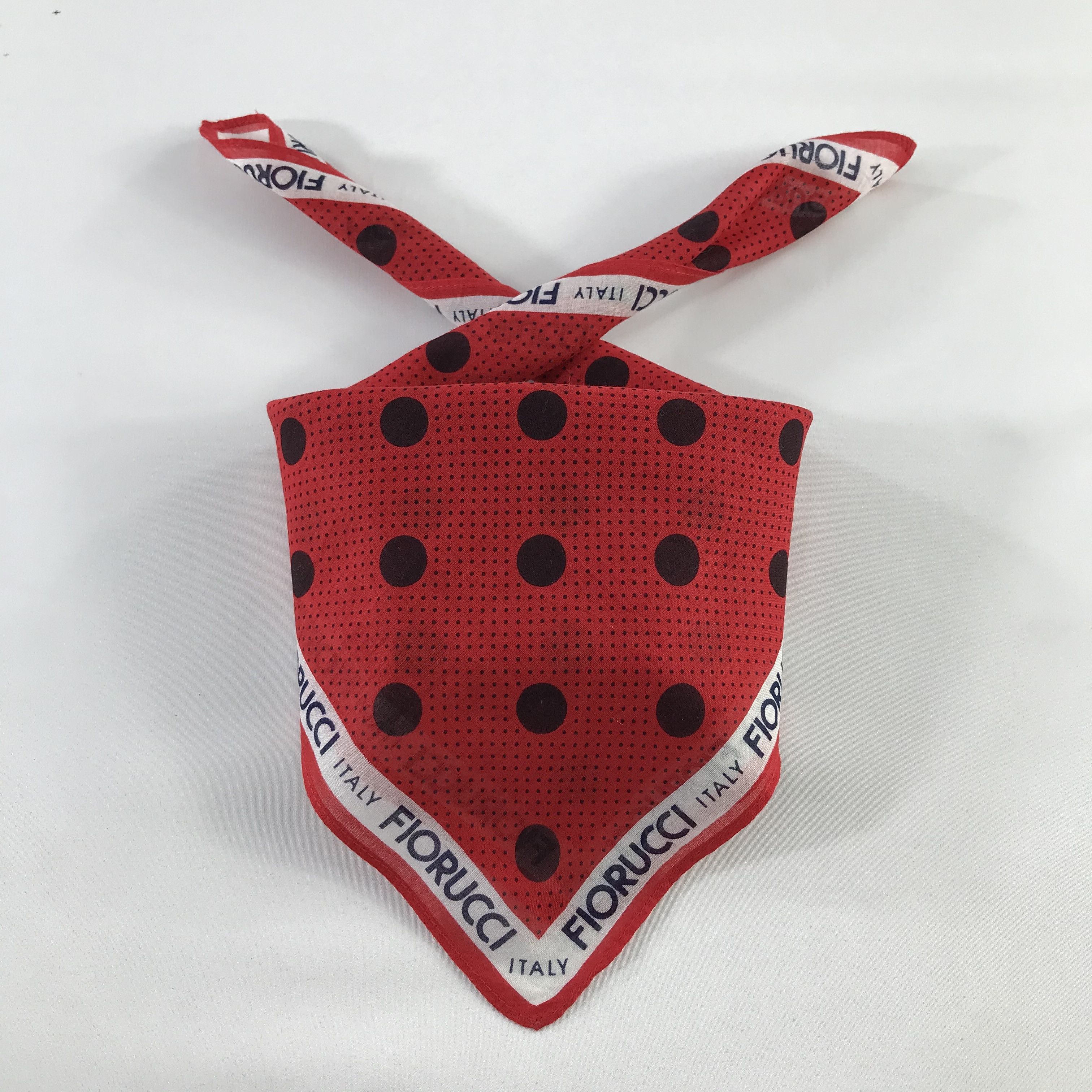Fiorucci × Vintage Fiorucci Bandana / Handkerchief / Neckerchief - S695 Size ONE SIZE - 3 Thumbnail