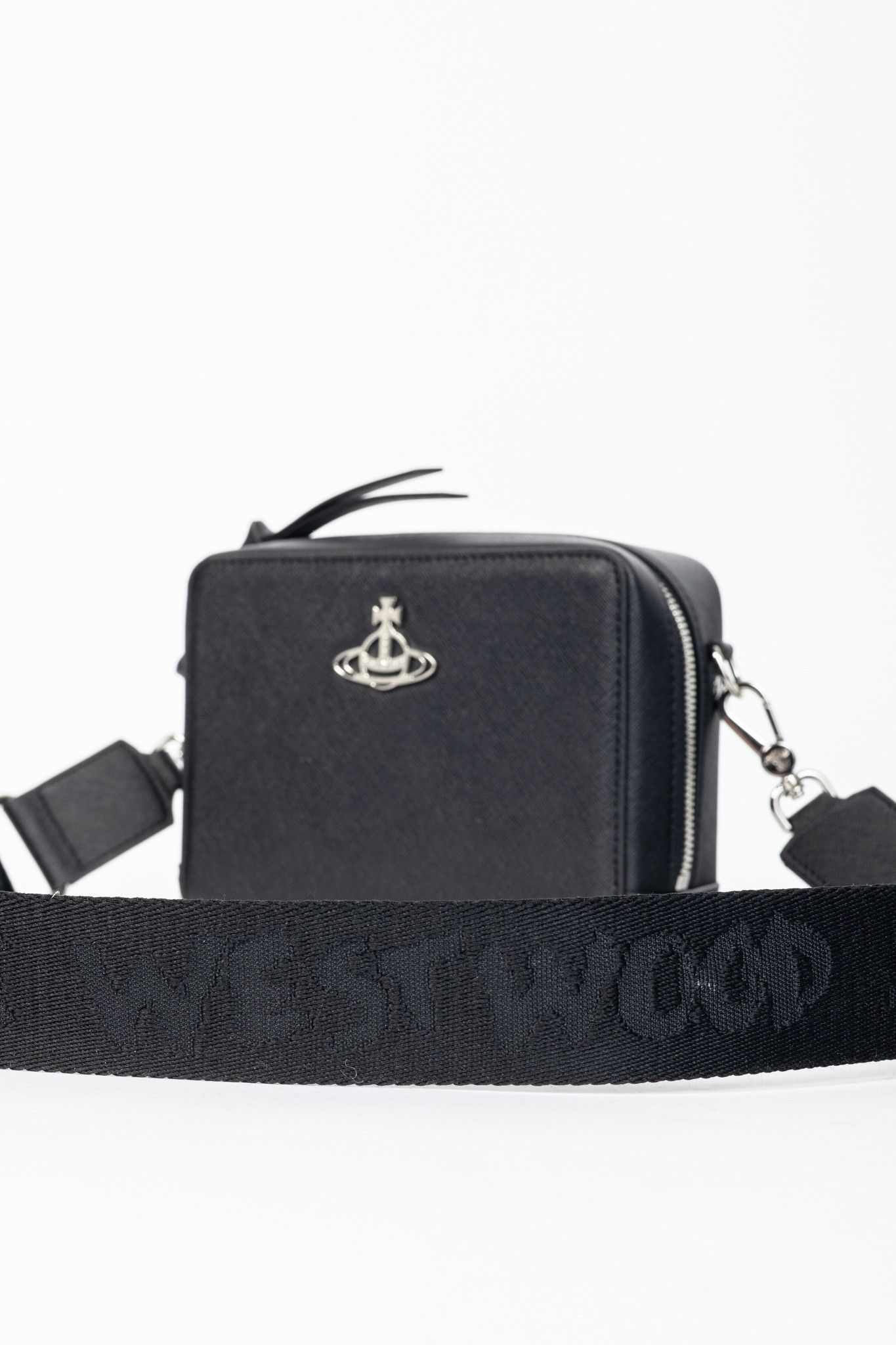 Vivienne Westwood Vivienne Westwood Melih Black Vegan Leather Camera Bag Size ONE SIZE - 7 Thumbnail