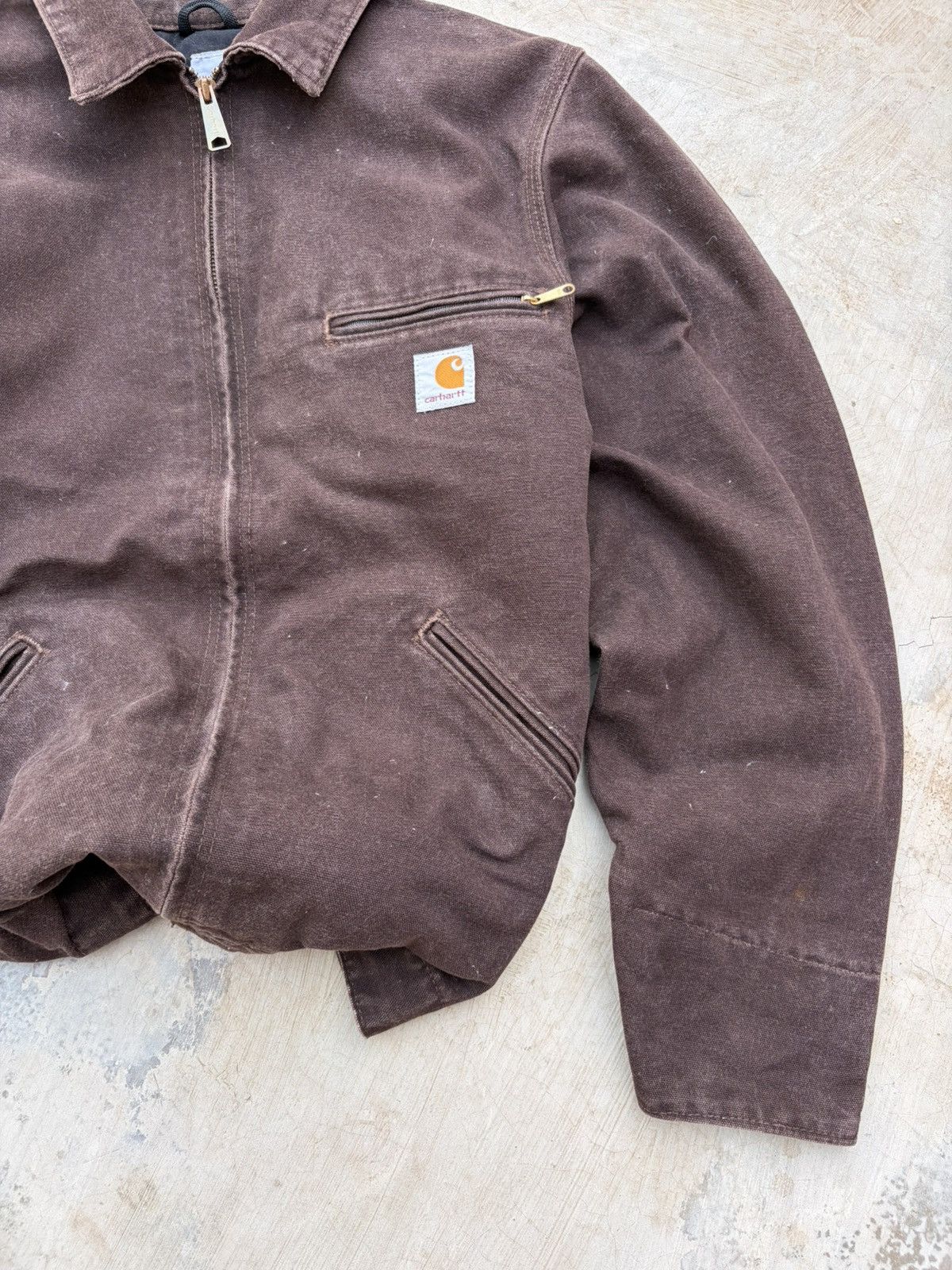 Carhartt Vintage 00s Carhartt Detroit Jacket EJ196DKB Size US S / EU 44-46 / 1 - 6 Thumbnail