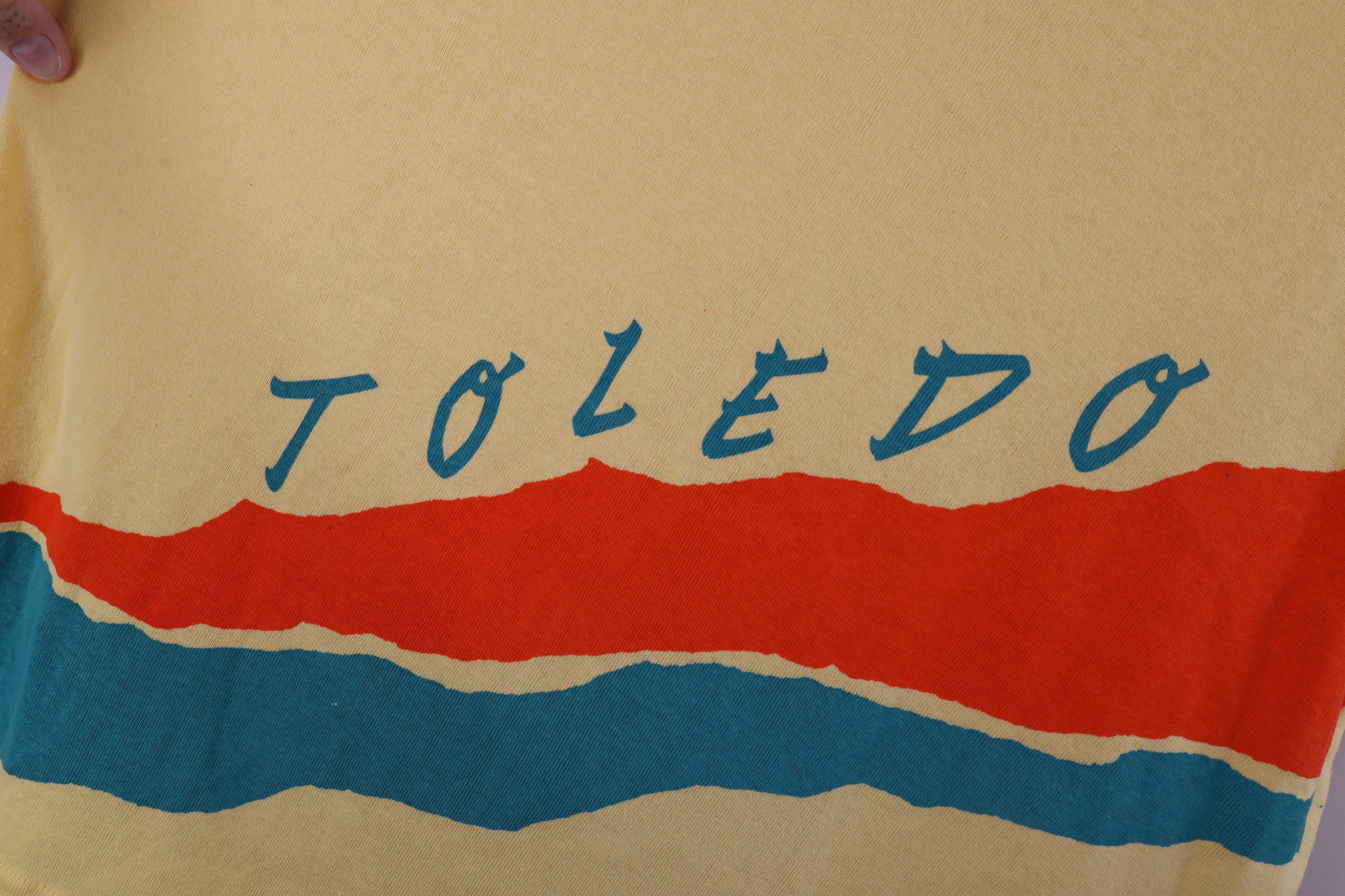 Champion × Vintage Vintage 80s Champion Toledo Ribbed Knit Tank Top T-Shirt USA Size XL / US 12-14 / IT 48-50 - 4 Thumbnail