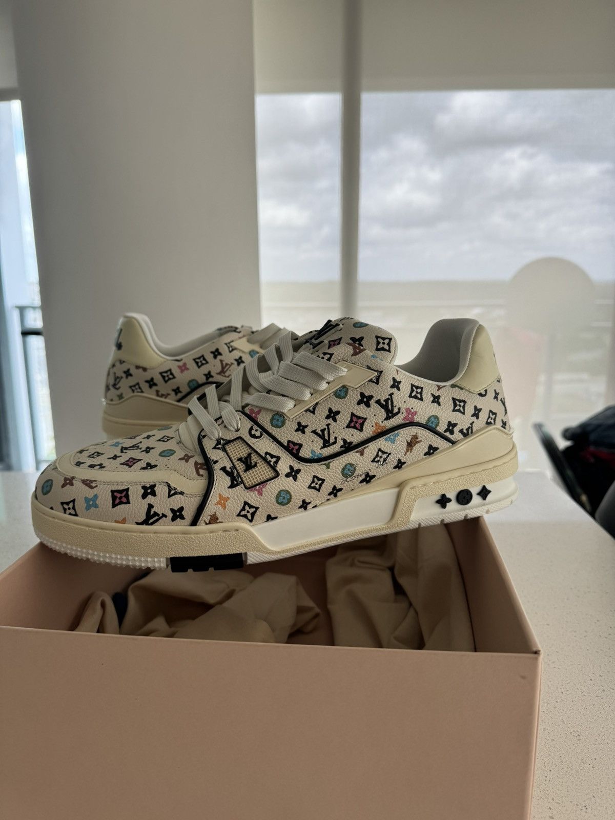 Louis Vuitton × Tyler The Creator Tyler The Creator Louis Vuitton Trainer Beige Size US 13 / EU 46 - 1 Thumbnail