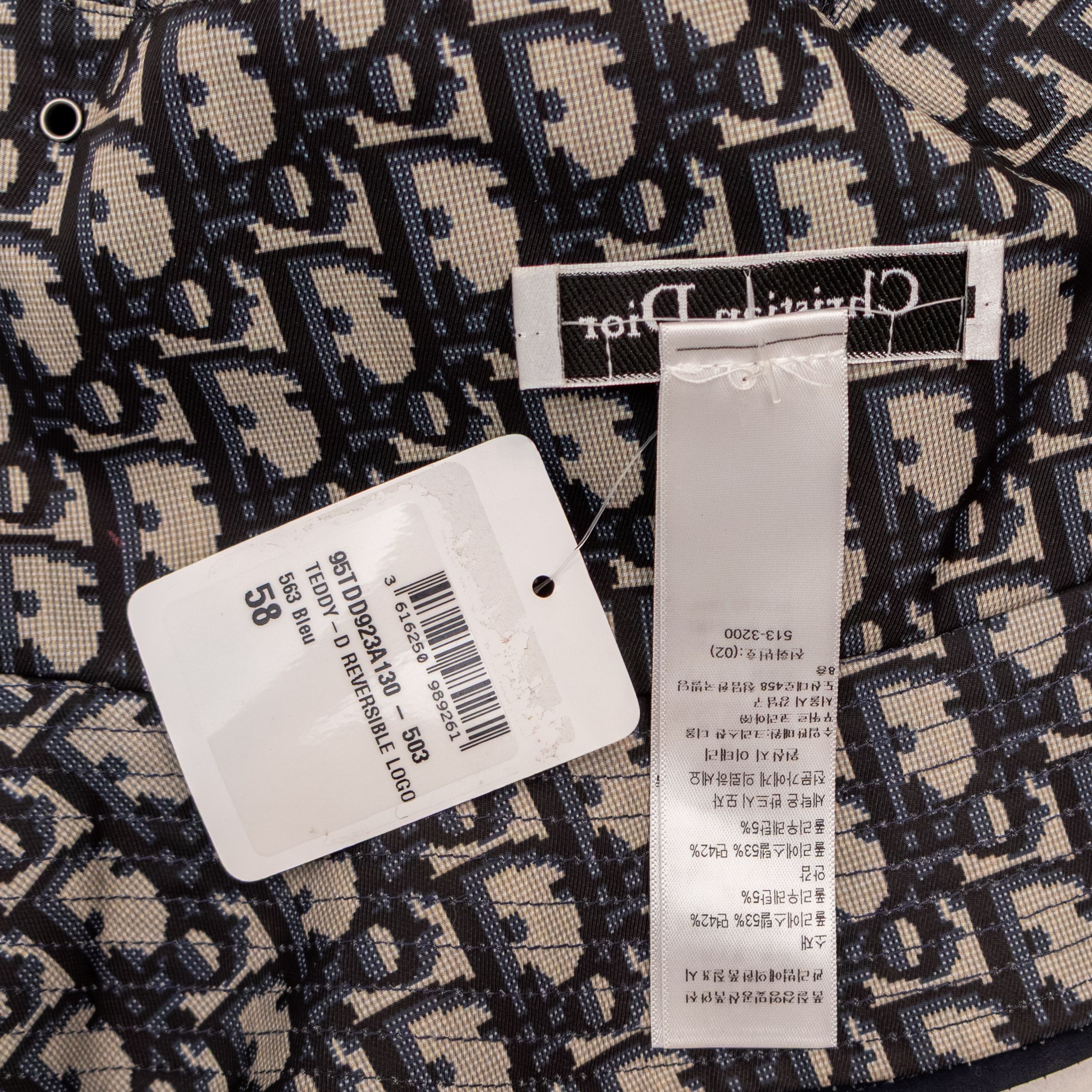 Dior Christian Dior Teddy-D Reversible Bucket Hat | Size 58 Size ONE SIZE - 10 Thumbnail