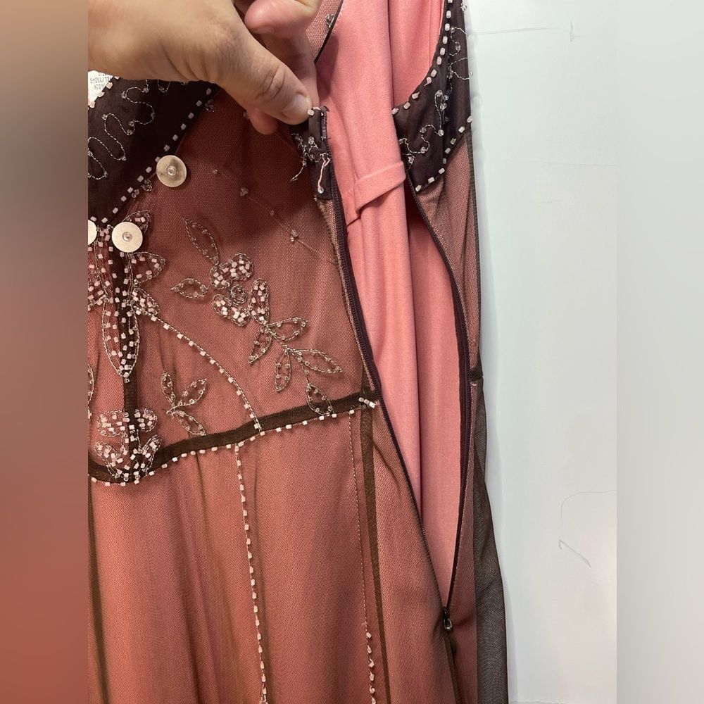Other IXE Pink Beaded Overlay Dress Size 8 Size M / US 6-8 / IT 42-44 - 4 Thumbnail