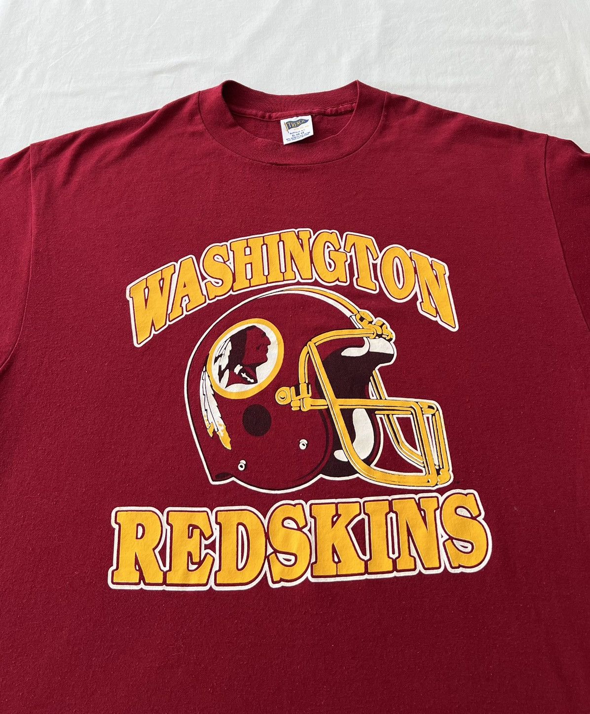 NFL Vintage 90s Washington Redskins NFL Football Trench T-shirt Size US L / EU 52-54 / 3 - 3 Thumbnail