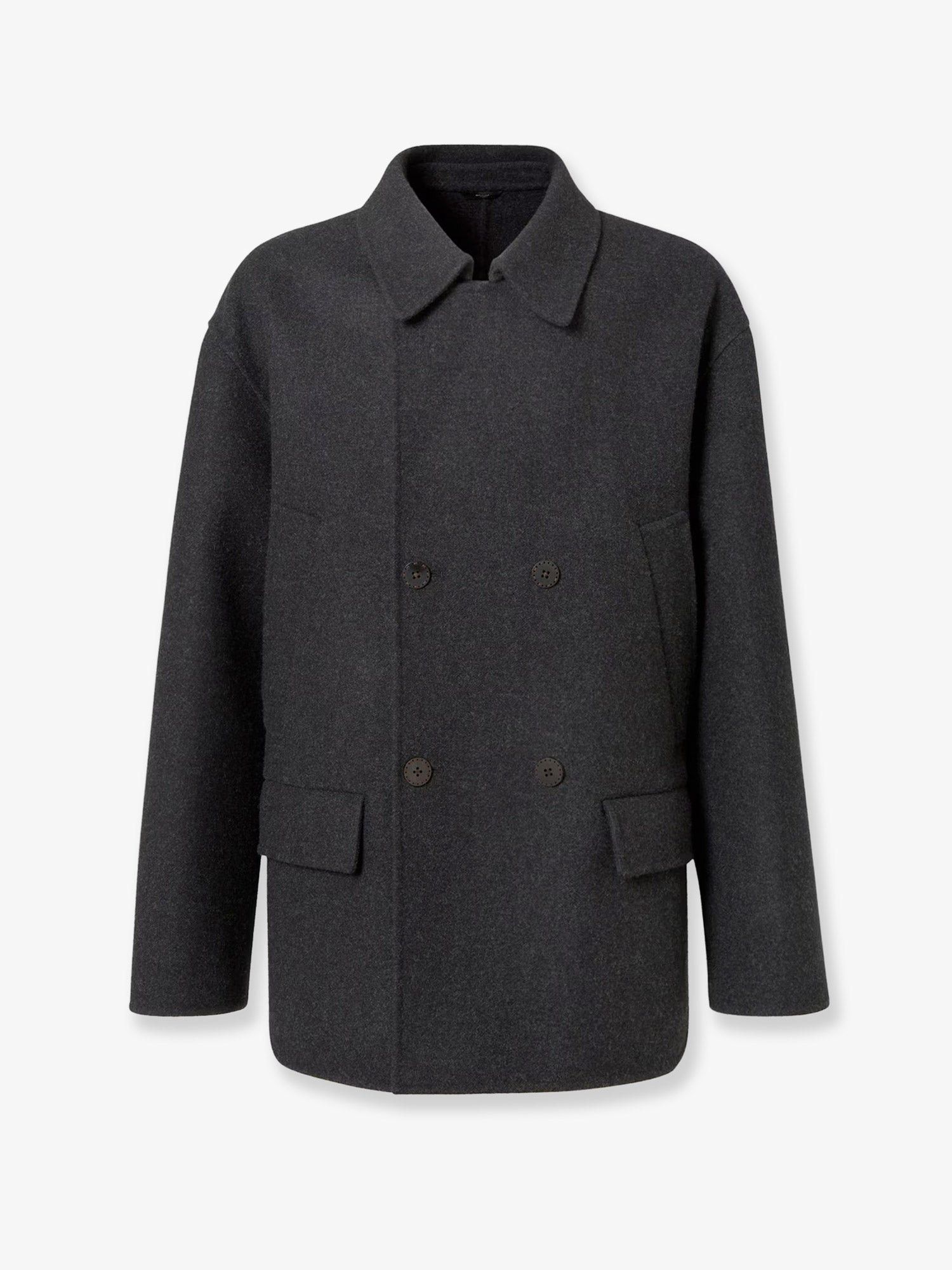Fendi Double-Breasted Wool Felt Peacoat Size US S / EU 44-46 / 1 - 1 Thumbnail