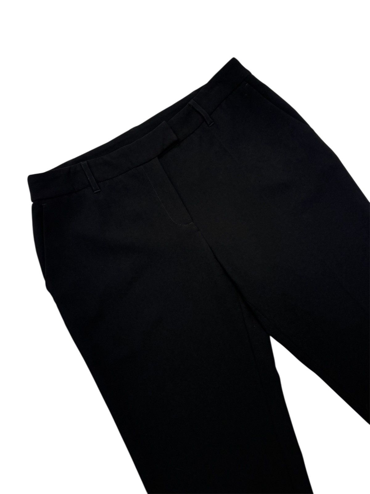 Boutique Moschino × Designer MOSCHINO BOUTIQUE BLACK TAPERED PANTS CLASSIC TROUSERS 46 XL Size 32" / US 10 / IT 46 - 3 Thumbnail
