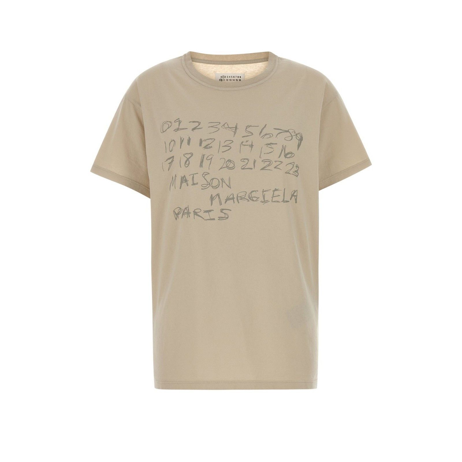 MAISON MARGIELA Beige Cotton Oversize T-shirt New & Authenti