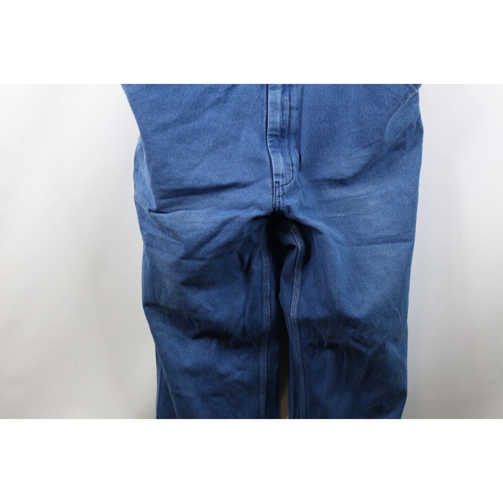 Vintage Vintage 90s Streetwear Distressed Wide Leg Denim Overalls Size US 44 / EU 60 - 4 Thumbnail