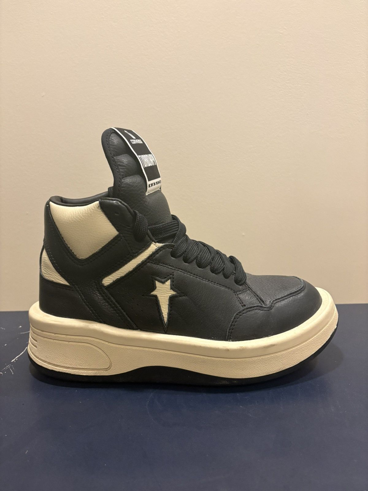 Converse × Rick Owens Drkshdw Rick Owens Drkshdw x Converse TURBOWPN High Top Size US 6.5 / EU 39-40 - 3 Thumbnail