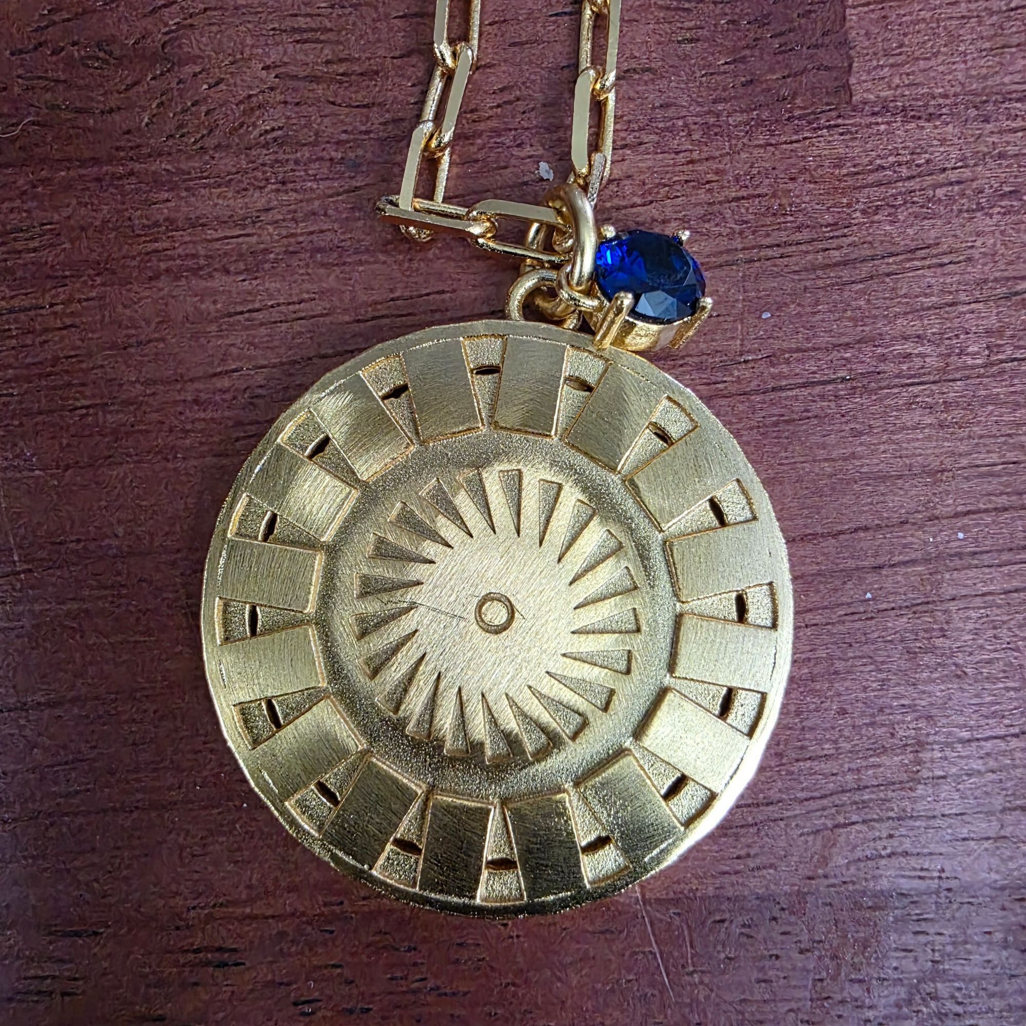 Other Honey Minx Radiant Sun Charm Necklace Sapphire Gold Plated B Size ONE SIZE - 5 Thumbnail
