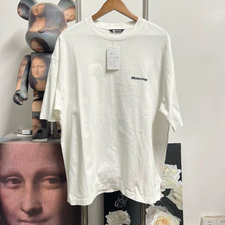 Balenciaga Balenciaga Embroidered Logo Short Sleeve Size US L / EU 52-54 / 3 - 1 Thumbnail