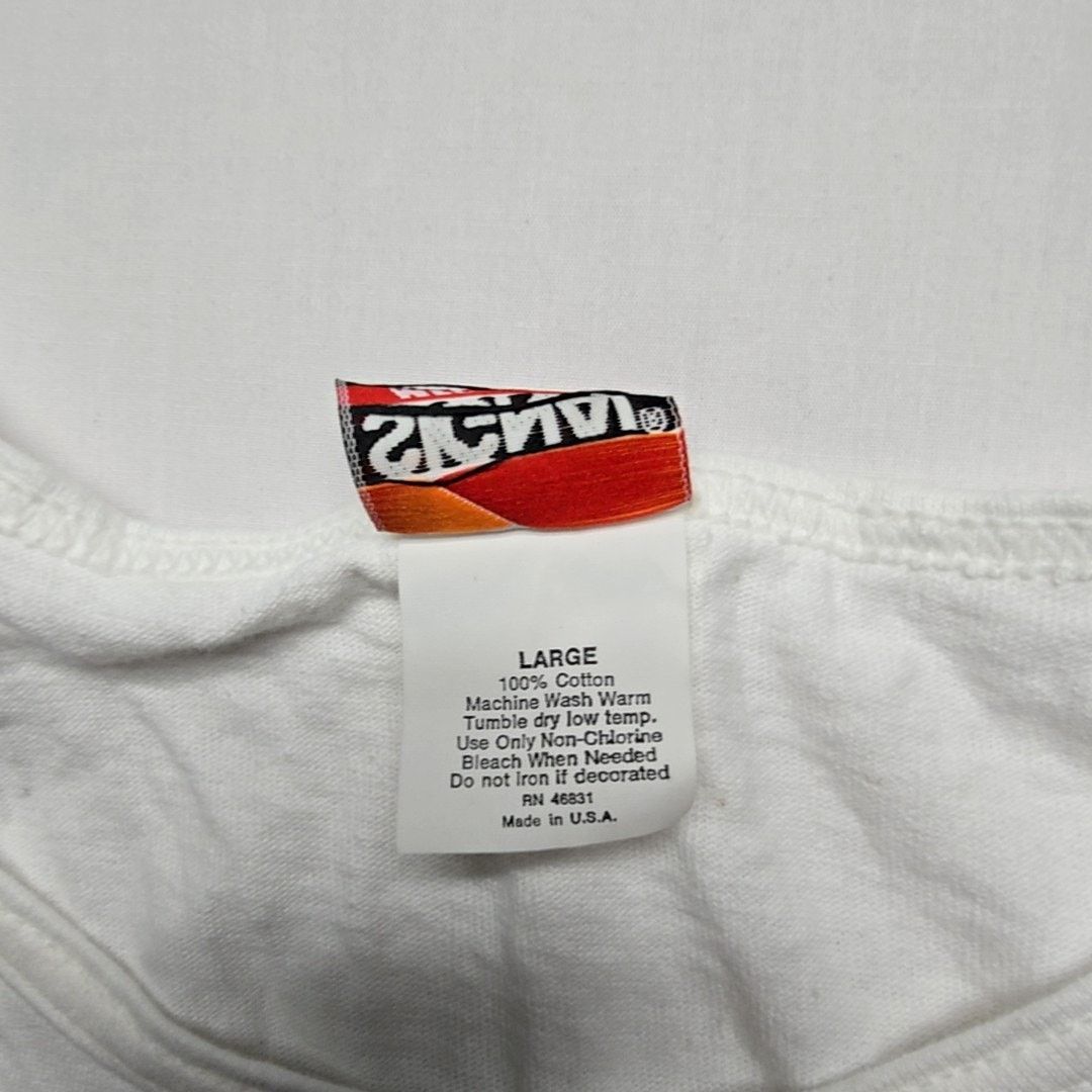 Signal Sport Vintage Mono Lake South Dakota Tank Top Test Print White L Size L / US 10 / IT 46 - 5 Thumbnail