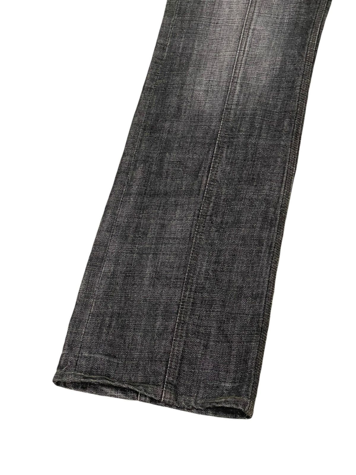 Japanese Brand Flare Jeans Nicole Club Faded Distress Boot Cut 8🟦8 Size US 33 - 5 Thumbnail