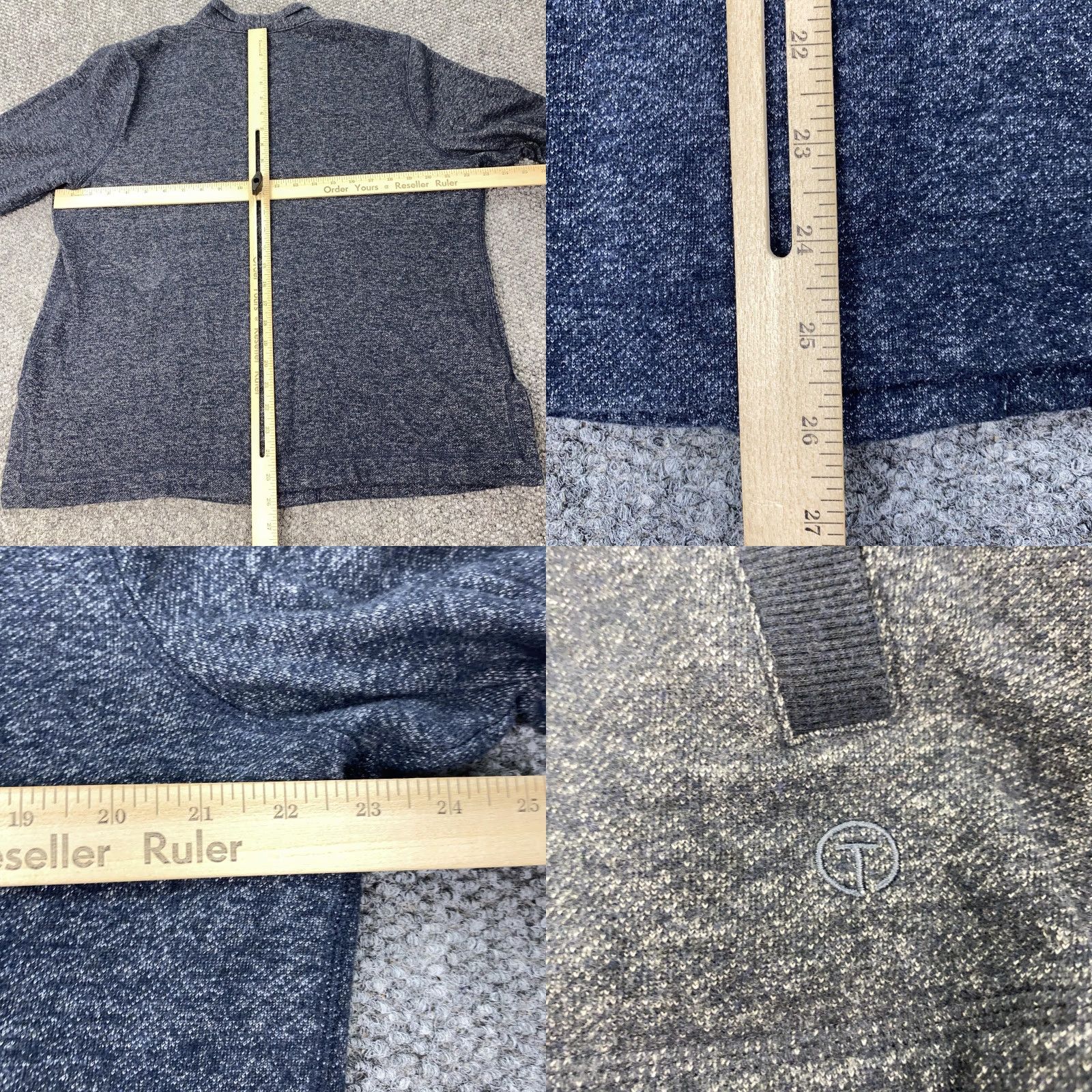 Talbots T by Talbots Cardigan Womens XL Open Front Knit Sweater Pockets Casual Layering Size L / US 10 / IT 46 - 8 Thumbnail