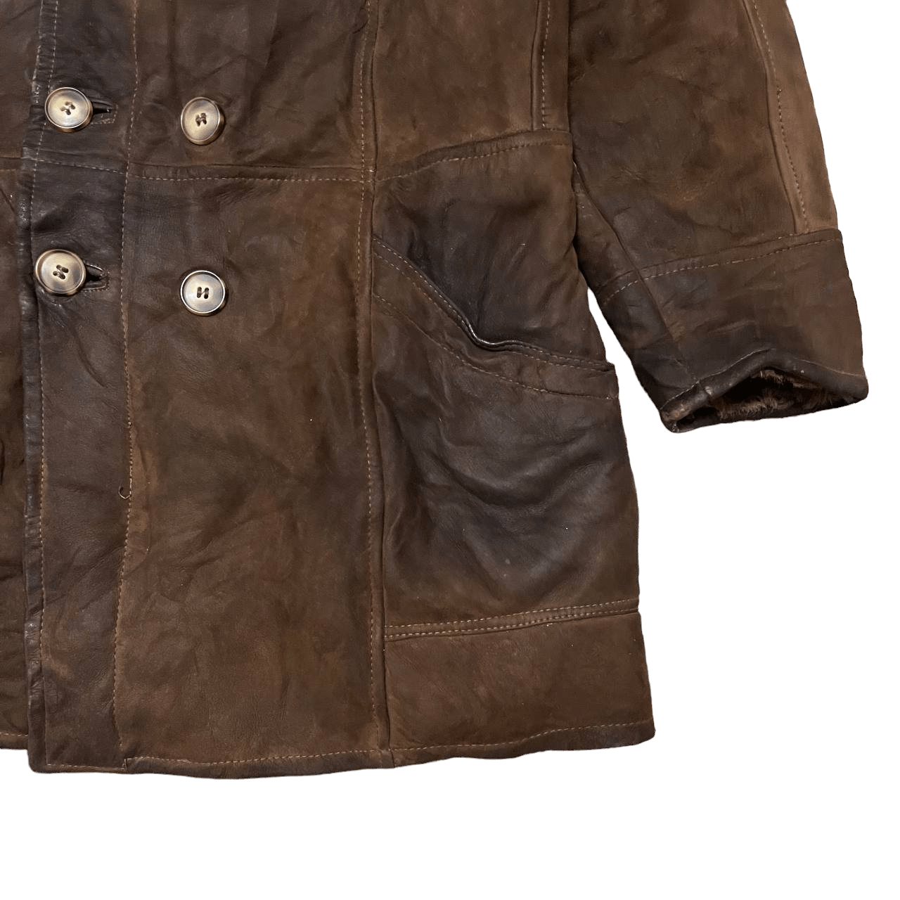 Vera Pelle Vintage Vera Pelle Shearling Leather Jacket Size US L / EU 52-54 / 3 - 4 Thumbnail