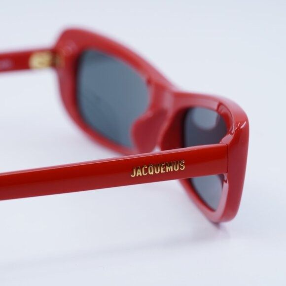 Jacquemus Jacquemus CAPRI JAC/55 C2 Sunglasses Red Rectangle Frame Size ONE SIZE - 5 Thumbnail