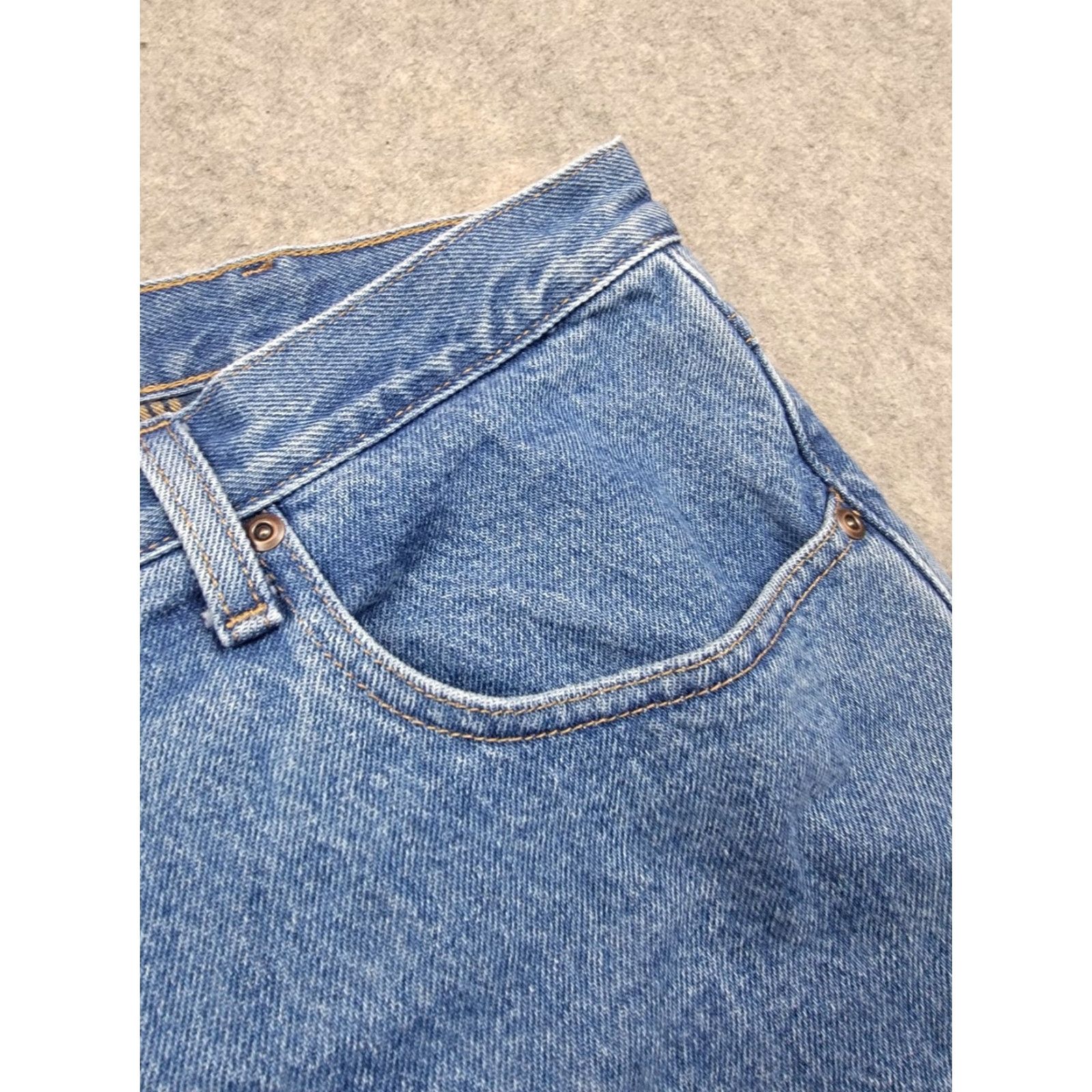 Vintage LL Bean Jeans Mens 38x29 Blue Medium Wash Flannel Lined Relaxed Fit Outdoor Jeans Size US 38 / EU 54 - 3 Thumbnail