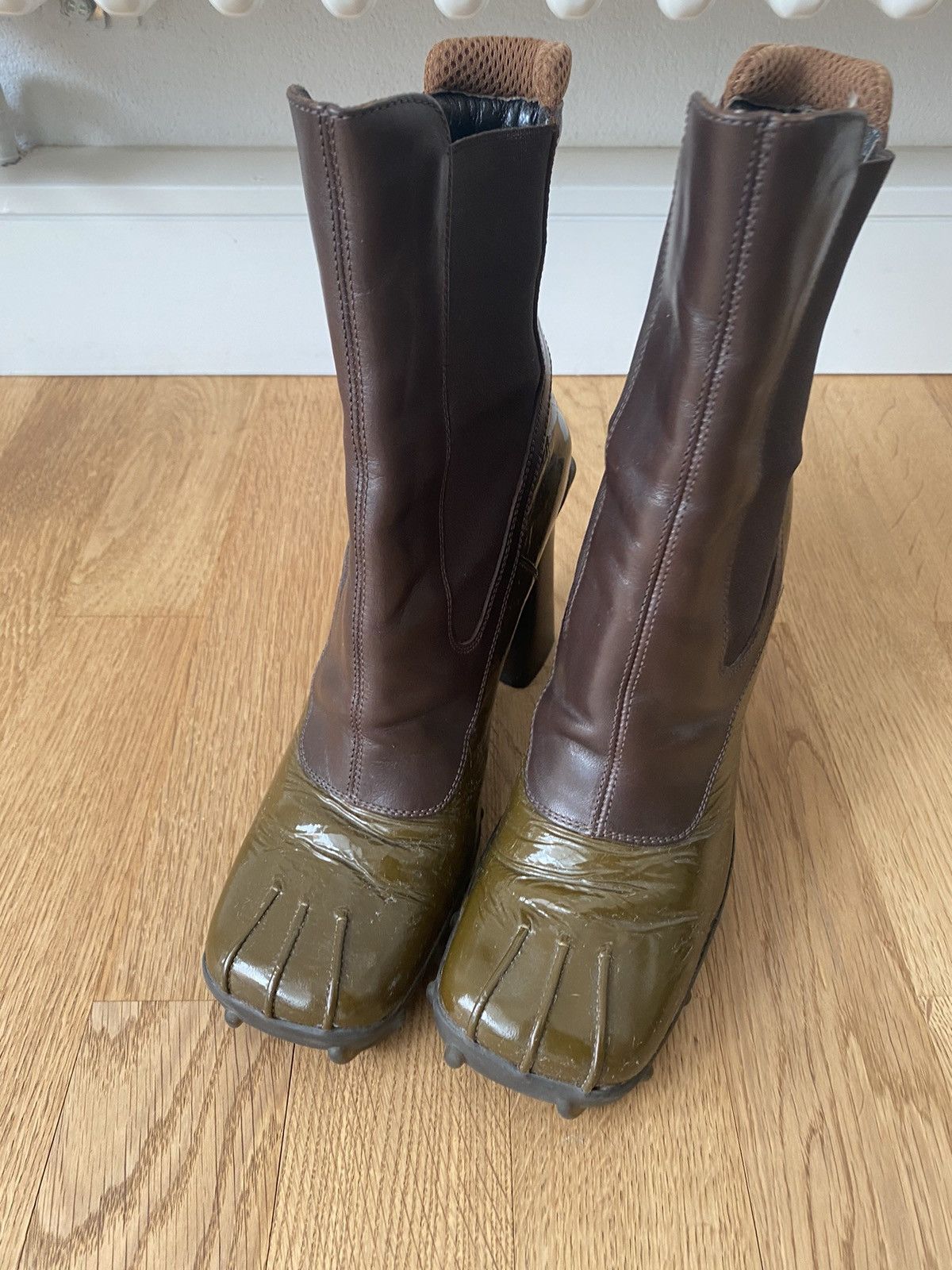 Miu Miu Miu Miu vintage 90s bubble sole boots Size US 6 / IT 36 - 5 Thumbnail