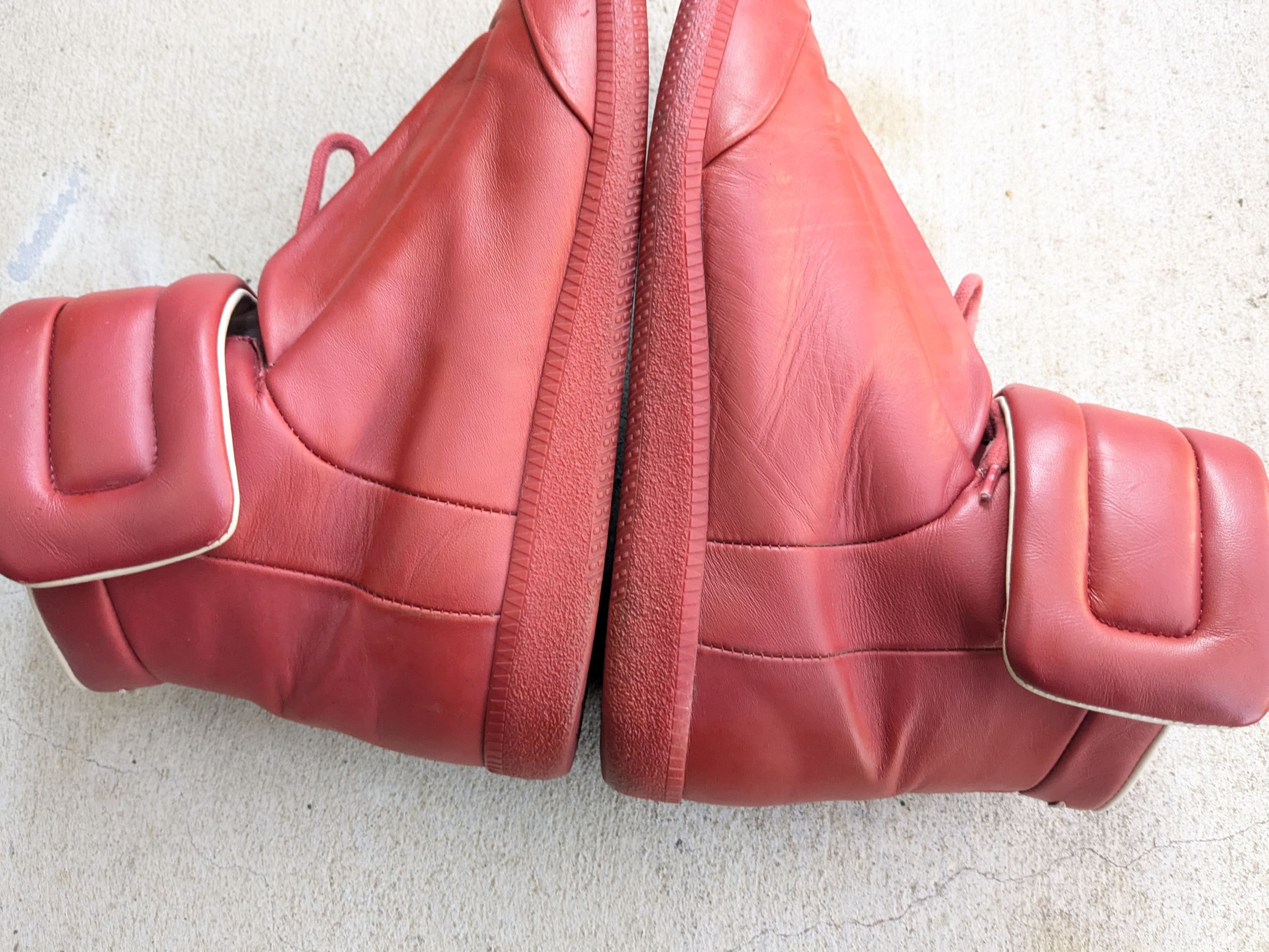 Maison Margiela Maison Margiela Future Red 9 42 High Tops Leather Italy Size US 9 / EU 42 - 10 Thumbnail