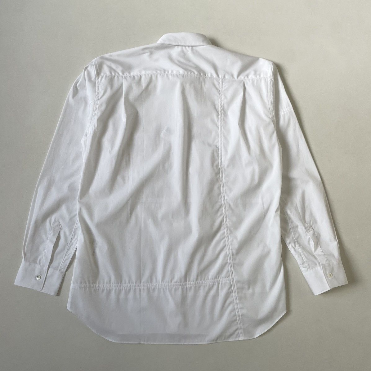 Comme des Garcons White Cotton ‘Patchwork Panelled’ Shirt Size US M / EU 48-50 / 2 - 10 Thumbnail