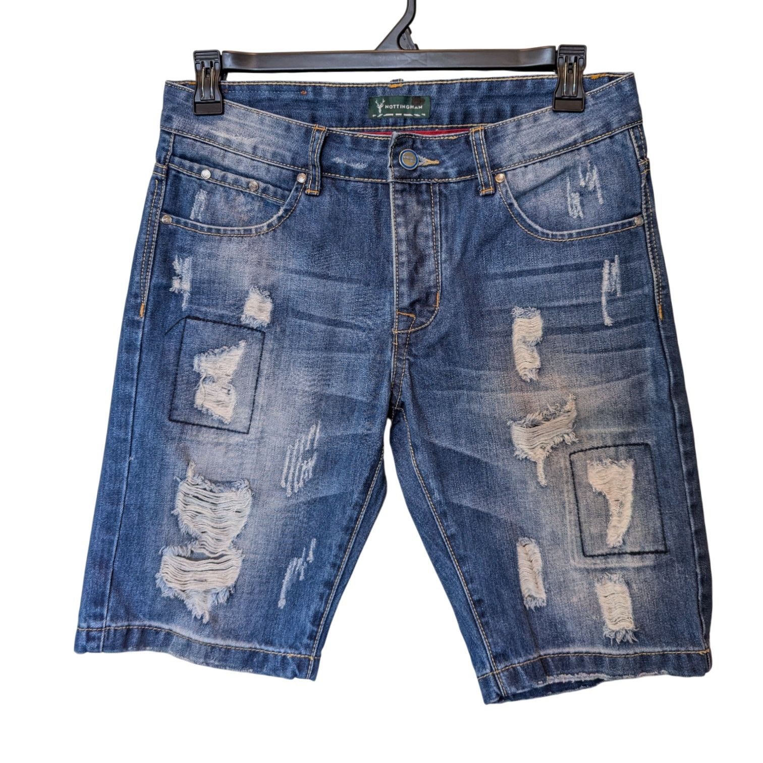 Other Tony Moro Nottingham Distressed Jean Shorts Size 32 Size 32" / US 10 / IT 46 - 1 Thumbnail