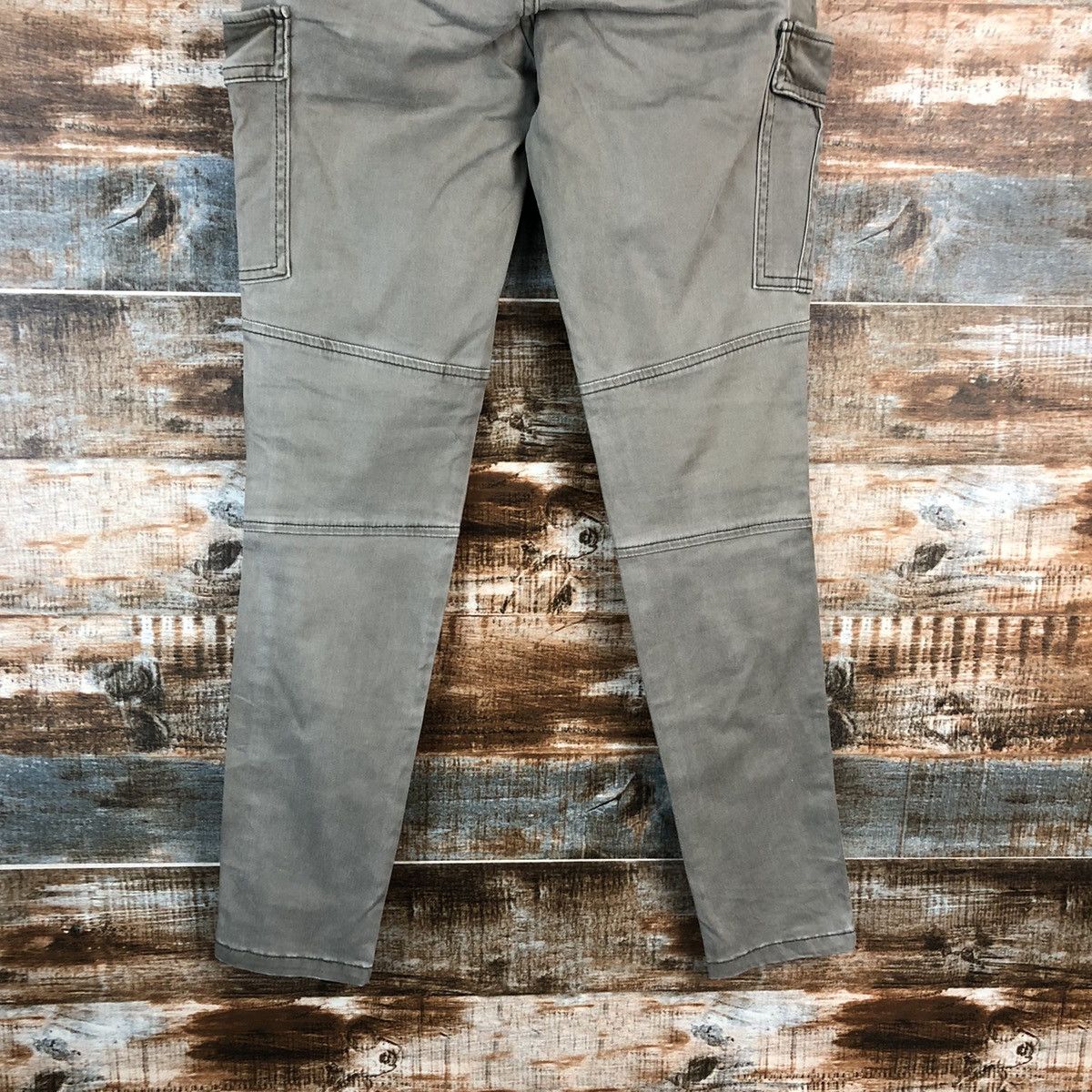 Japanese Brand Spiral Temp Green Cargo Multipocket Pants #A2456 Size 25" / US 0 / IT 36 - 18 Thumbnail