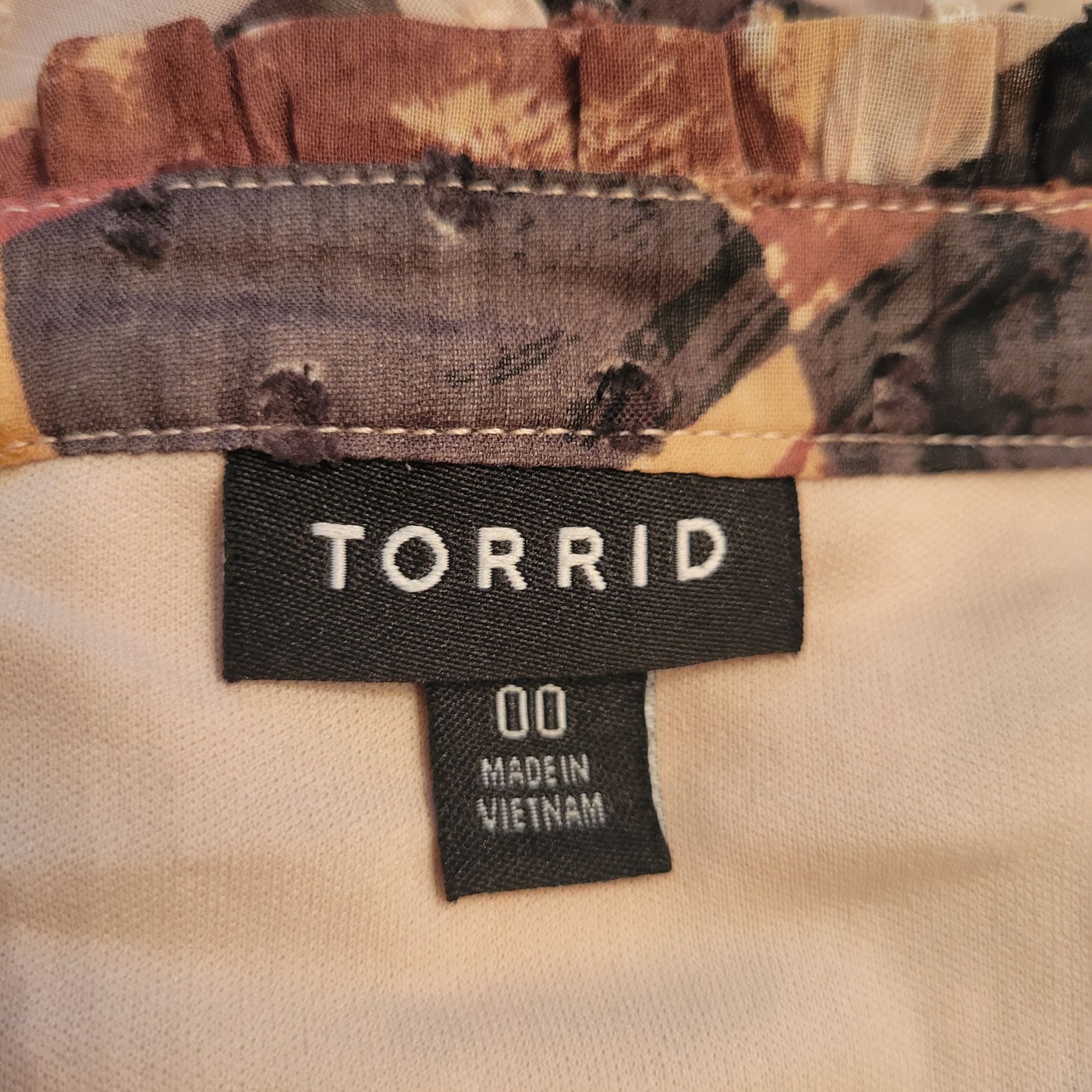 Torrid Torrid 00 Mini Clip Dot Front Keyhole Dress Geo Print Chiffo Size M / US 6-8 / IT 42-44 - 3 Thumbnail