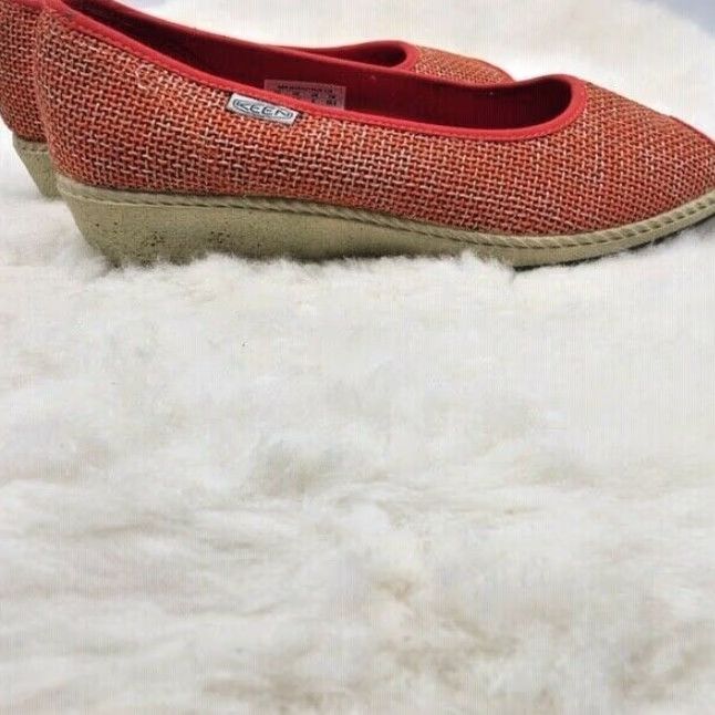 KEEN VINTAGE KEEN Womens Pump Wedge Jute Casual Pumpkin Orange US 10 M Size US 10 / IT 40 - 6 Thumbnail