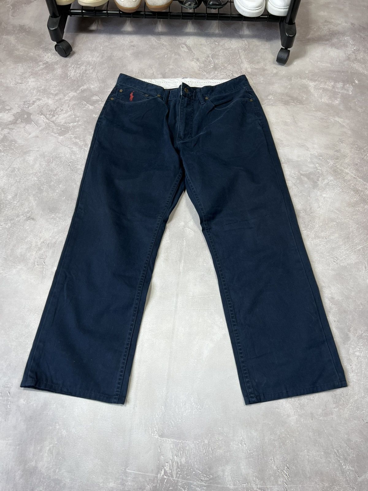 Vintage Vintage Polo Ralph Lauren Y2k Baggy Chinos Pants Size US 34 / EU 50 - 2 Thumbnail