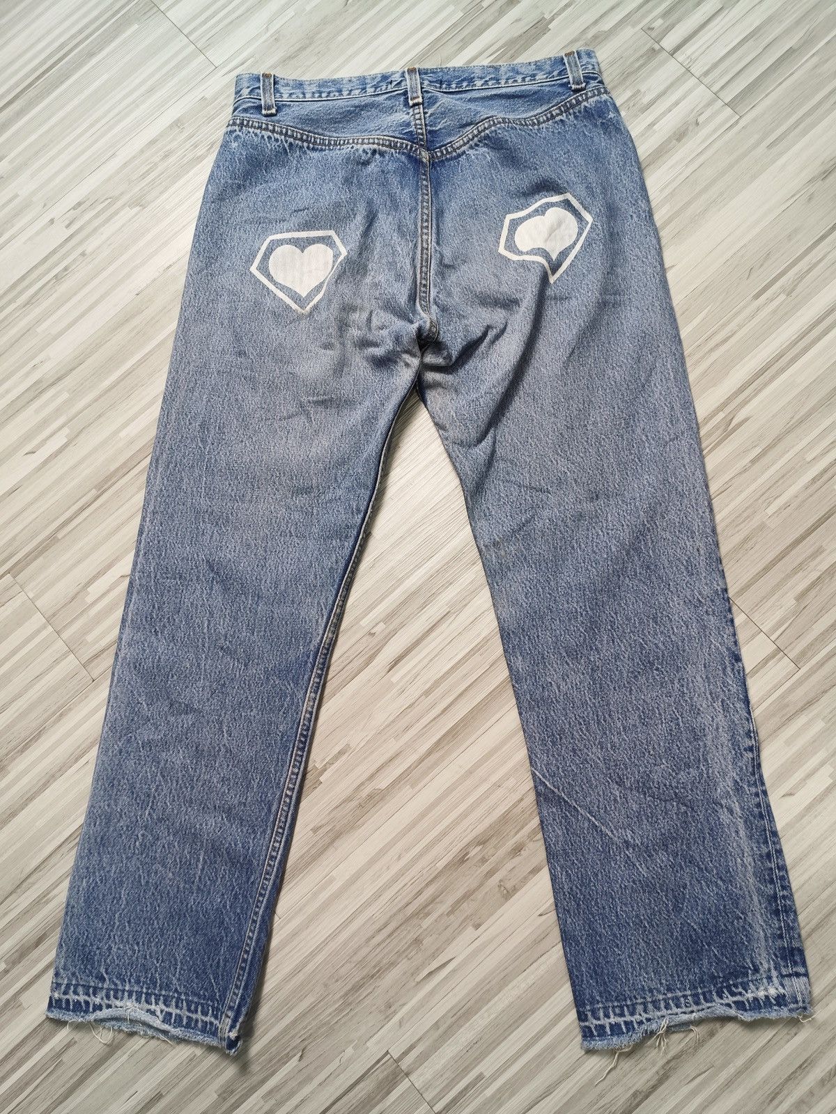 Japanese Brand × Jean × Vintage SUPERLOVERS jeans skull print Size US 32 / EU 48 - 10 Thumbnail